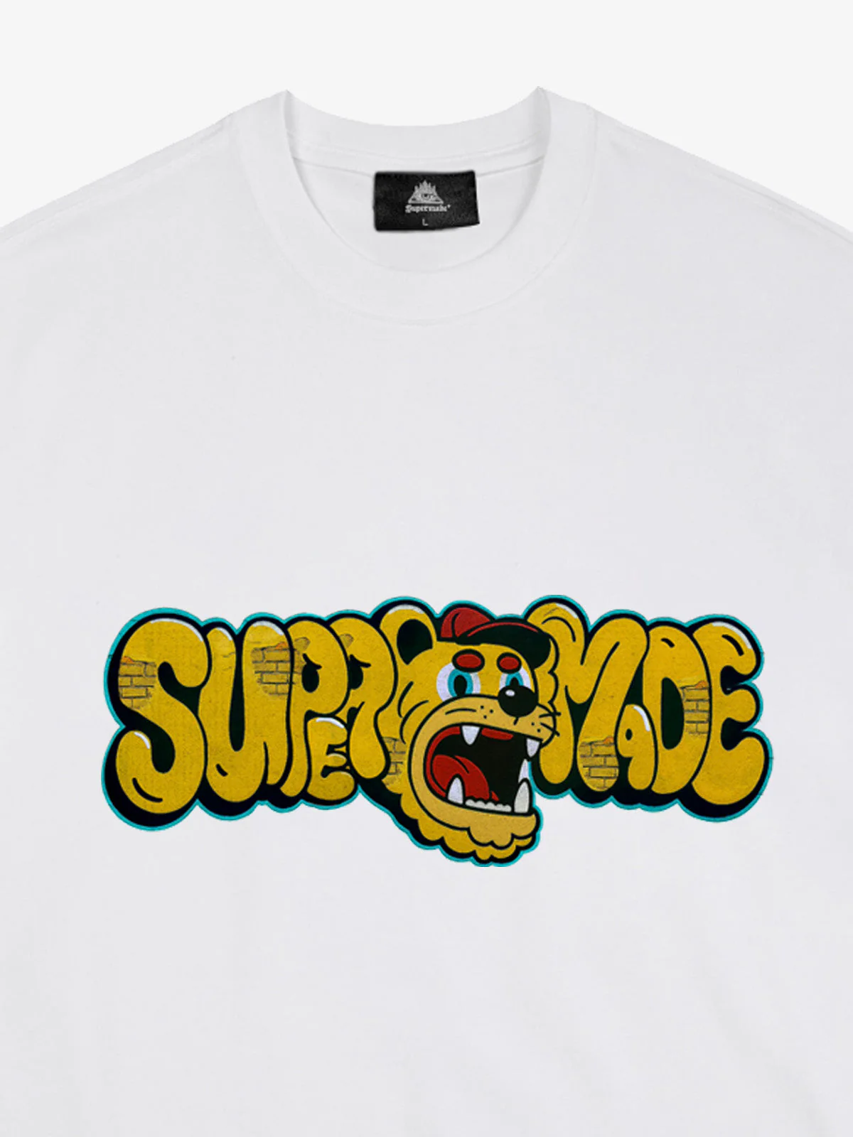 Street Graffiti Trendy Tiger Head Font T-Shirt - Image 10