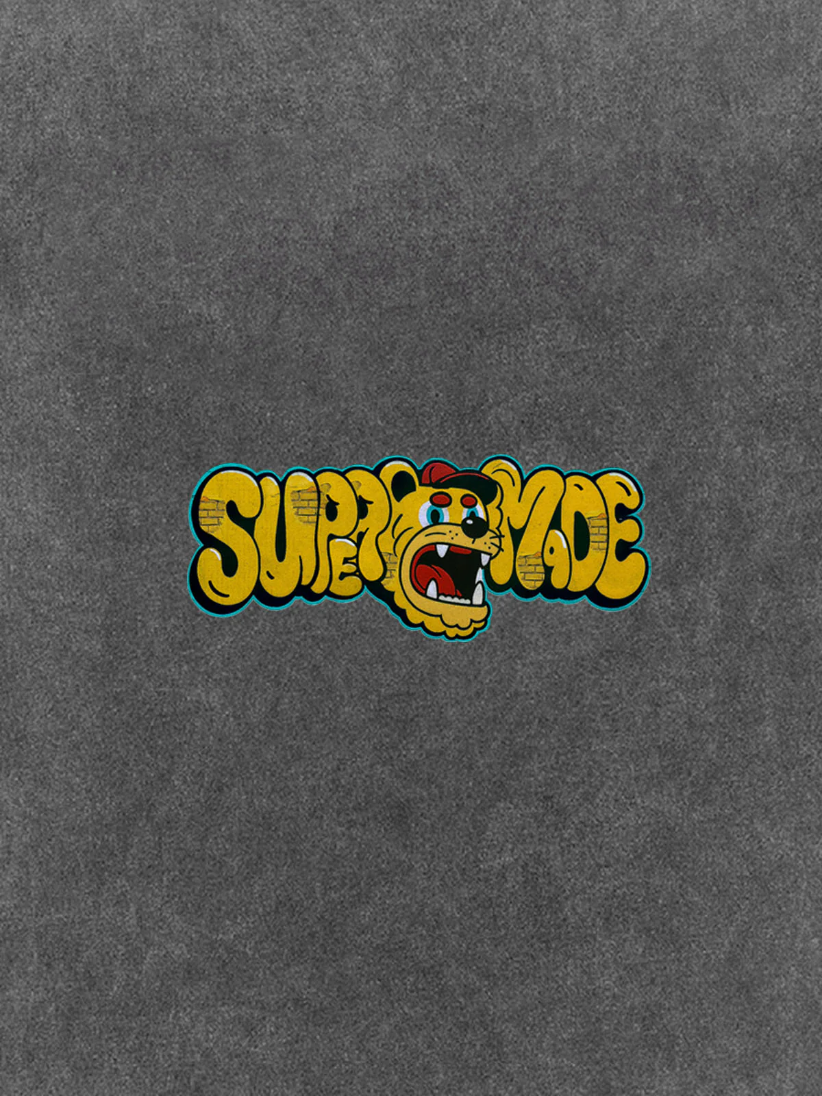 Street Graffiti Trendy Tiger Head Font T-Shirt - Image 16