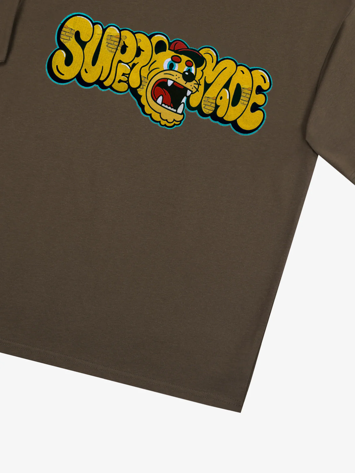 Street Graffiti Trendy Tiger Head Font T-Shirt - Image 35