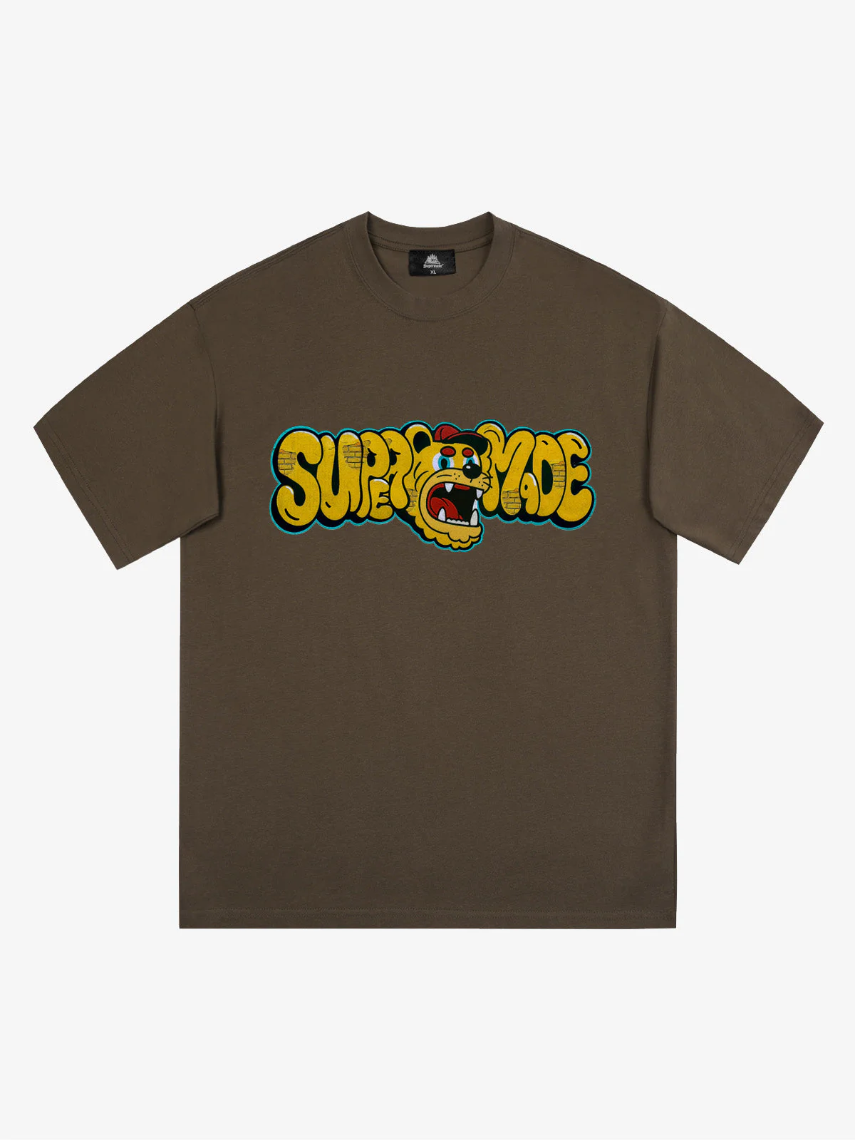 Street Graffiti Trendy Tiger Head Font T-Shirt - Image 7