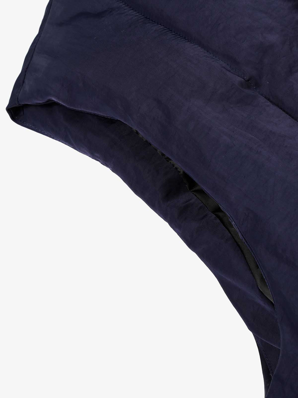 Street High-Neck Asymmetrical Placket Cotton Vest - Image 11
