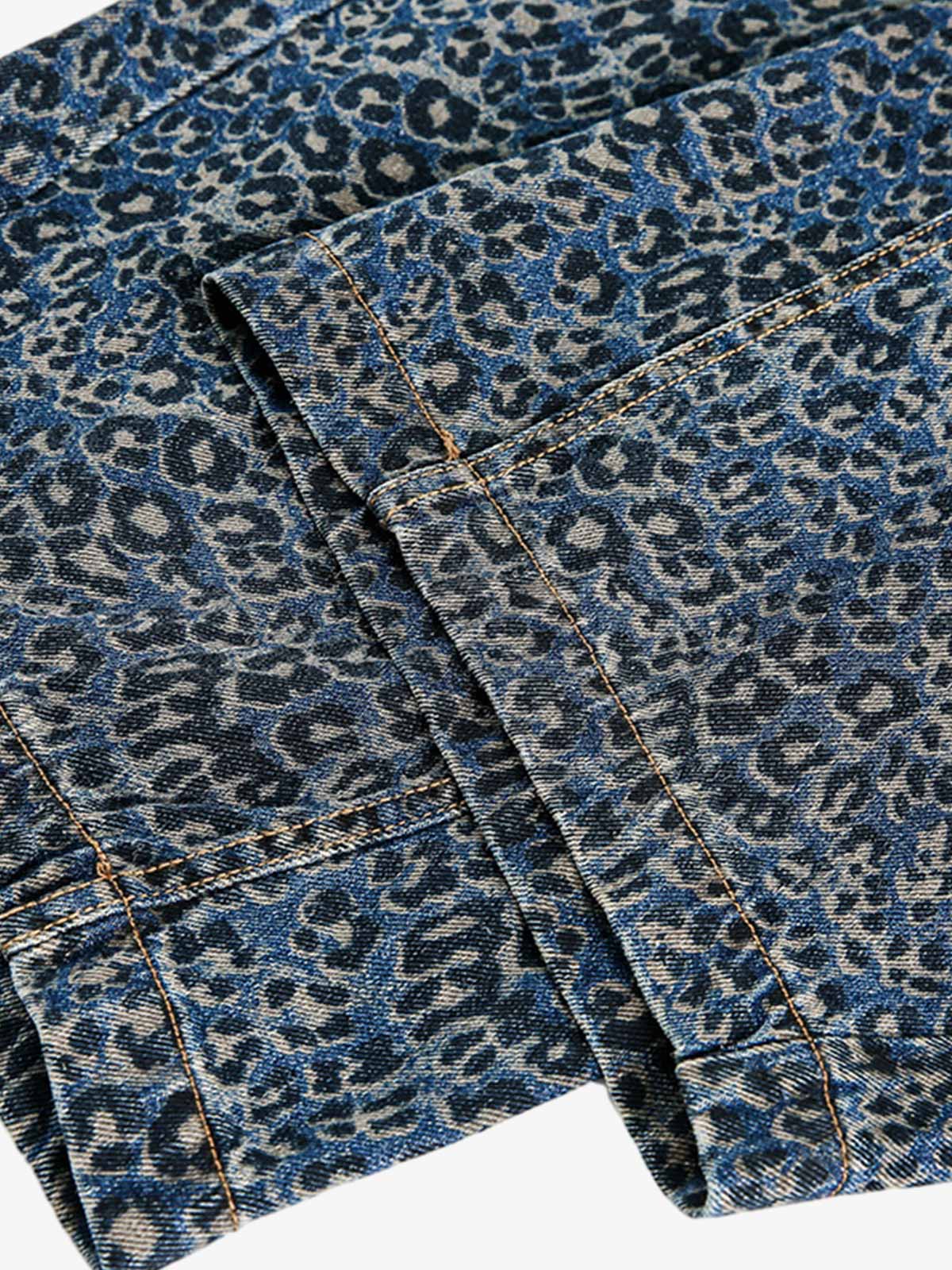 Denim Street Leopard Print Barrel Jeans - 2458 - Image 14