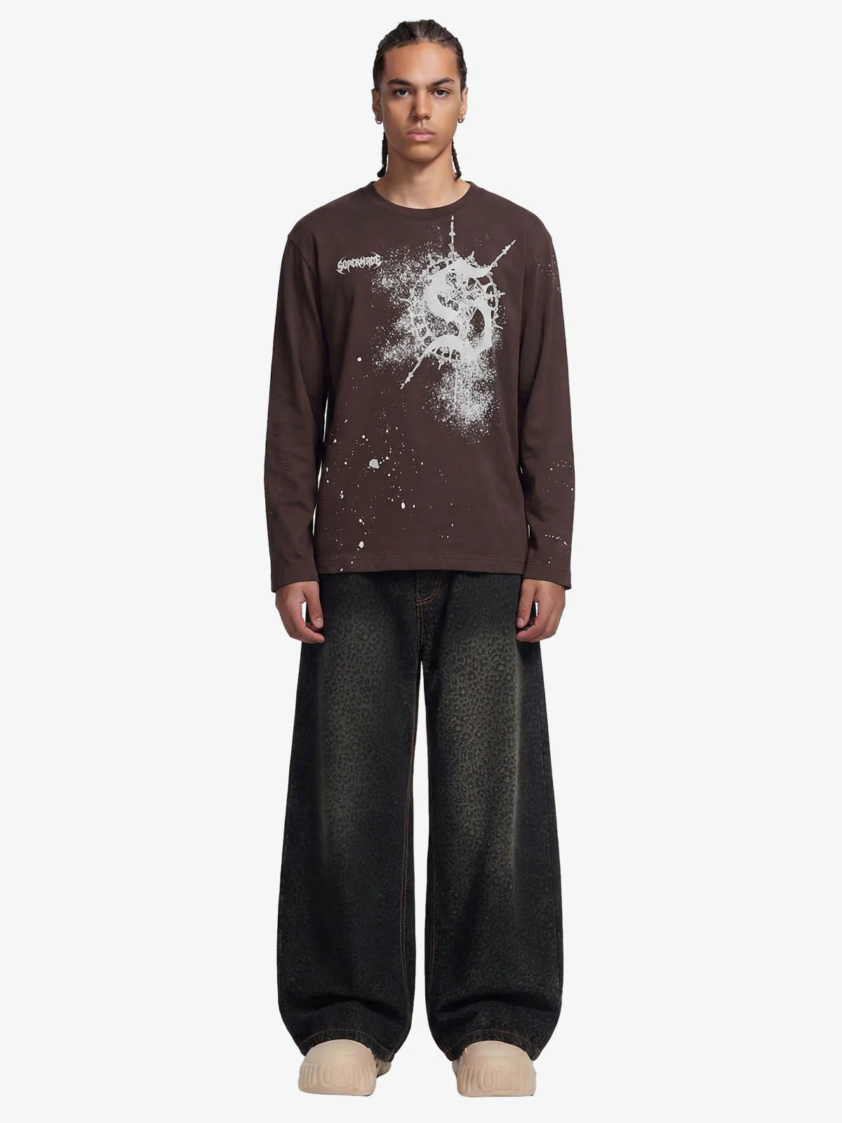 Denim Street Leopard Print Barrel Jeans - 2458 - Image 4