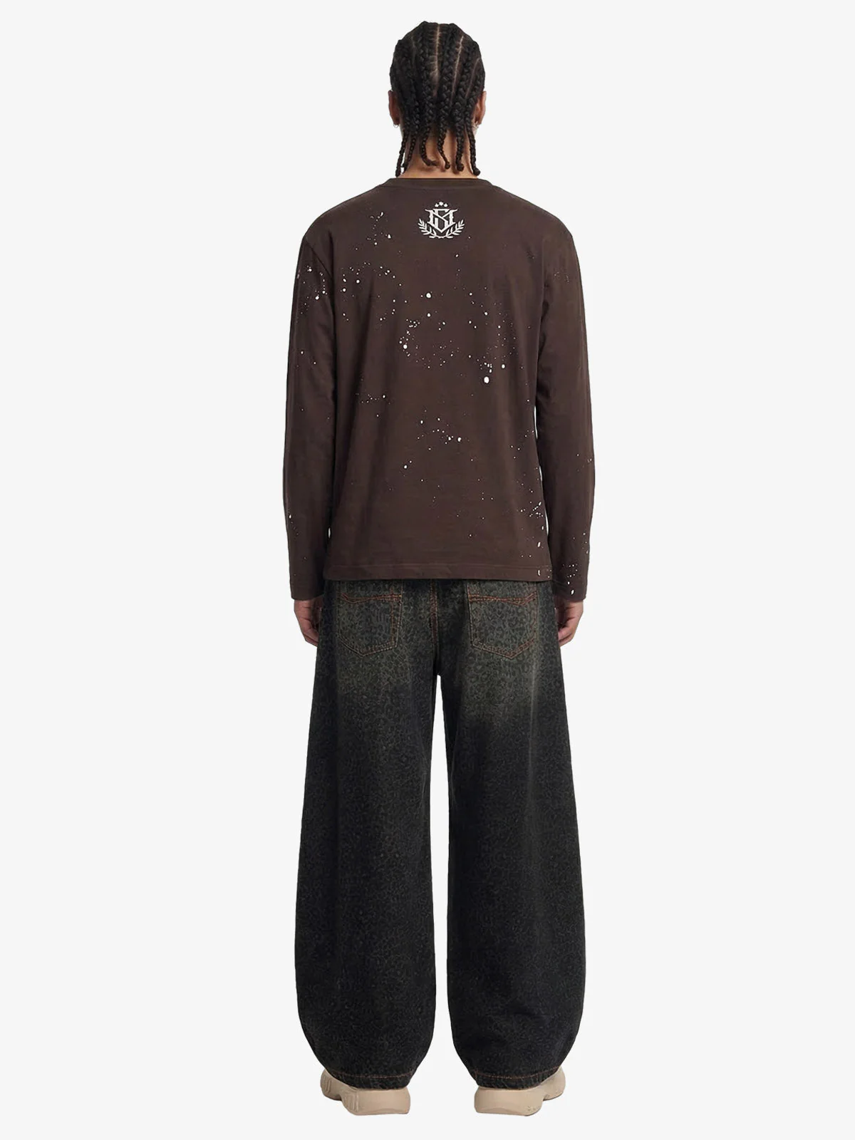 Denim Street Leopard Print Barrel Jeans - 2458 - Image 5