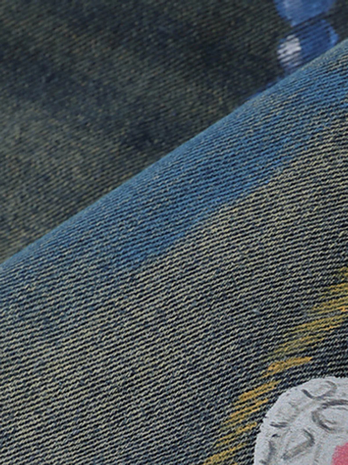 Street Painting Graffiti Denim Jorts - 2476 - Image 7