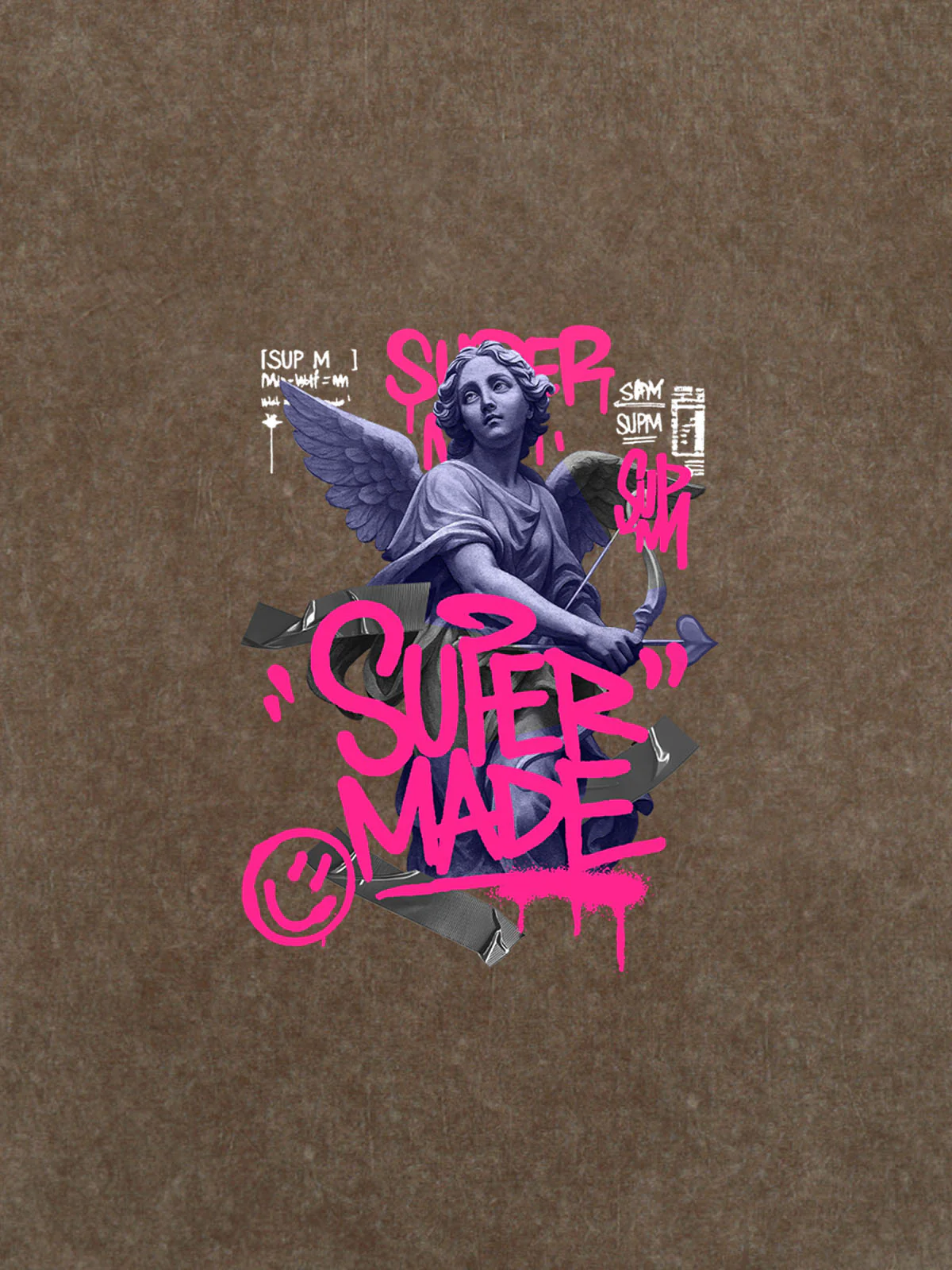 Street Pink Lucky Angel Graphic Design T-Shirt - Image 22
