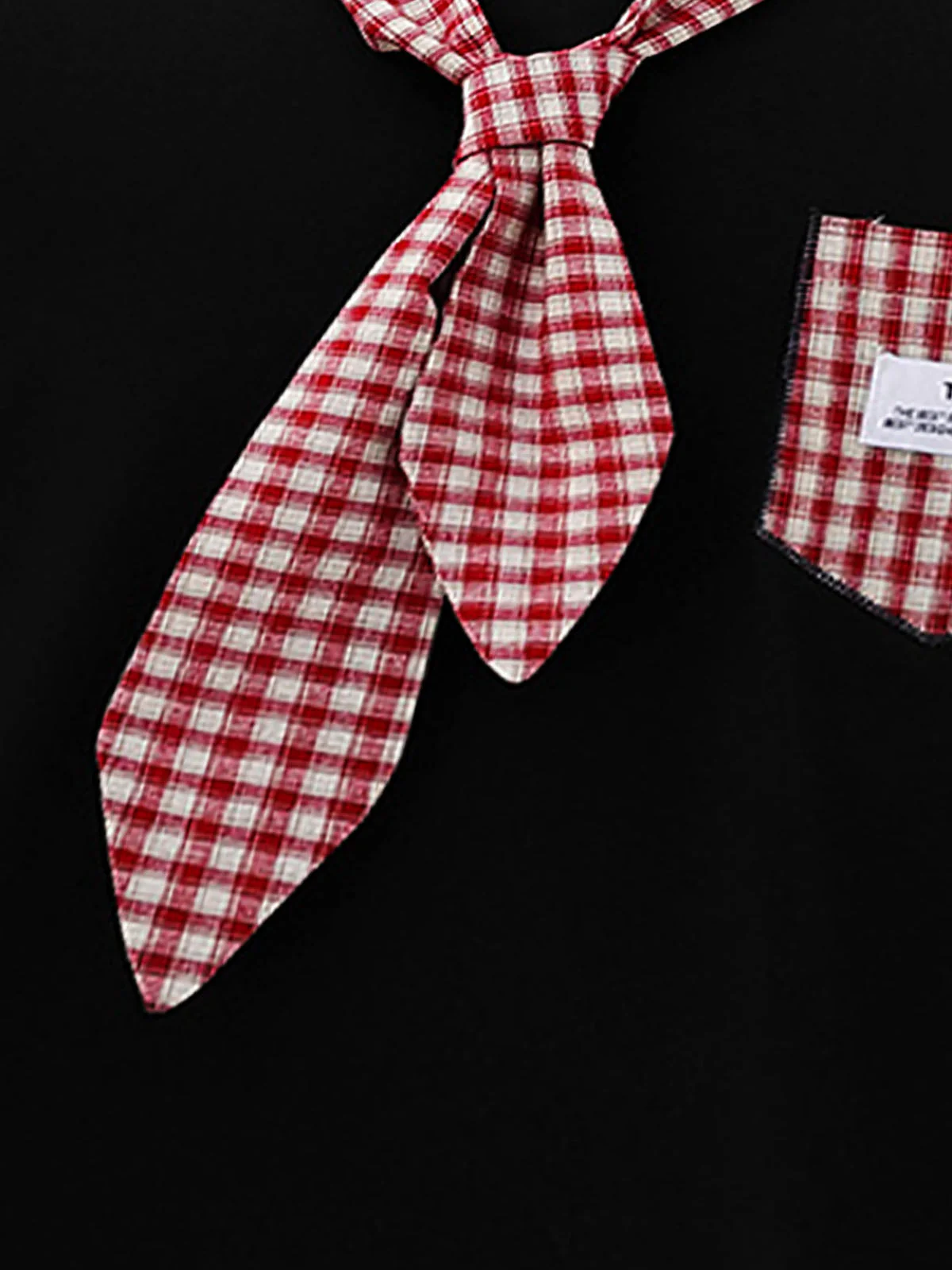 Street Plaid Tie Short Sleeve T-Shirt - Image 11