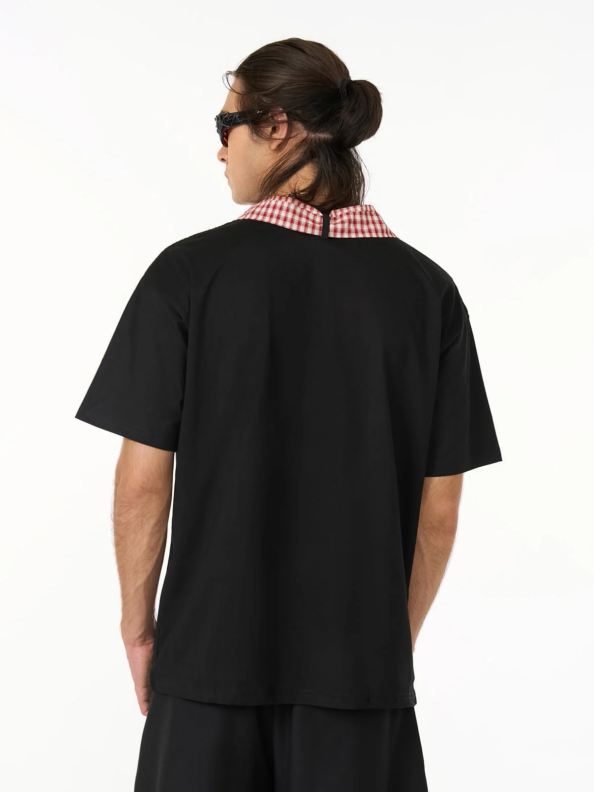 Street Plaid Tie Short Sleeve T-Shirt - Image 6