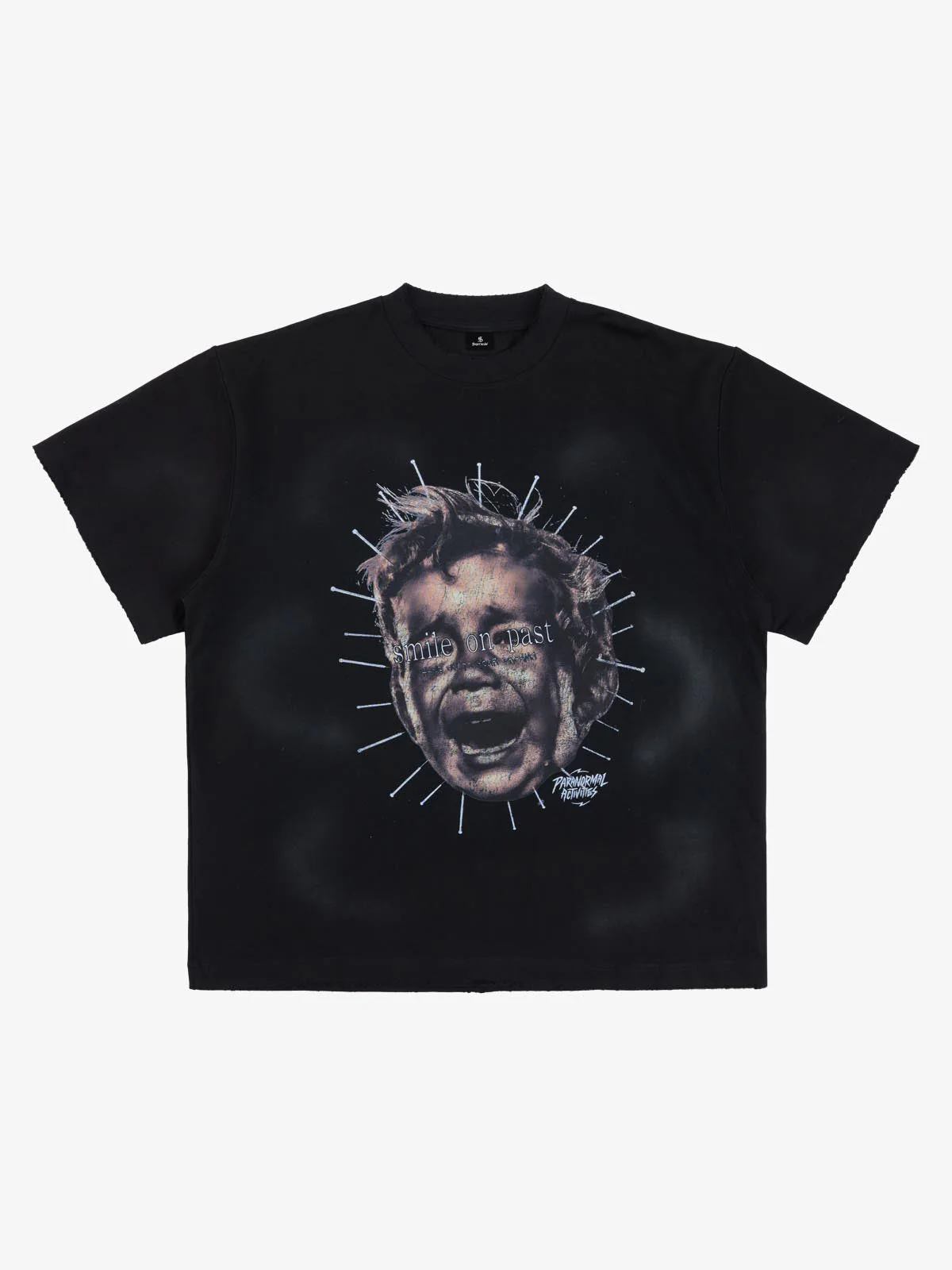 Street Retro Fun Portrait Print T-shirt - 2598 - Image 3