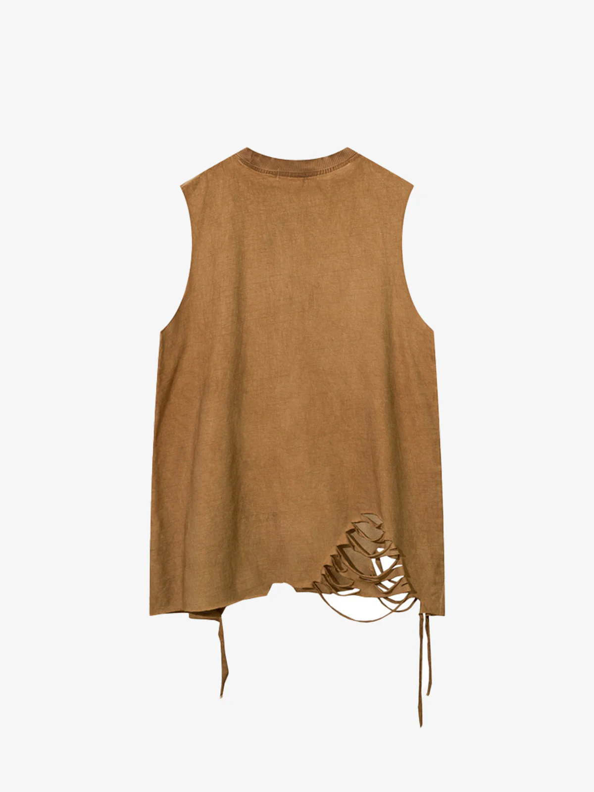 Street Ripped Vest with Detachable Necklace - Image 6