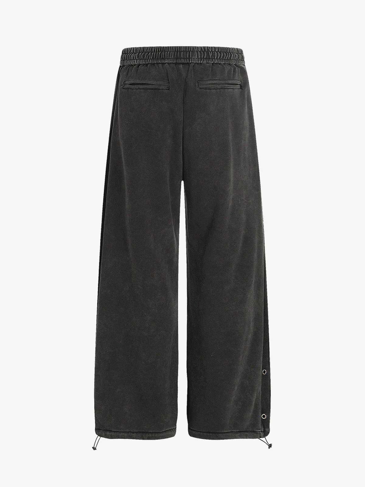 Street Washed Mottled Rivet Letter Print Baggy Sweatpants - Image 2