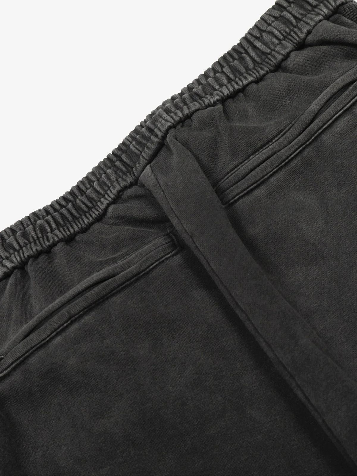 Street Washed Mottled Rivet Letter Print Baggy Sweatpants - Image 7