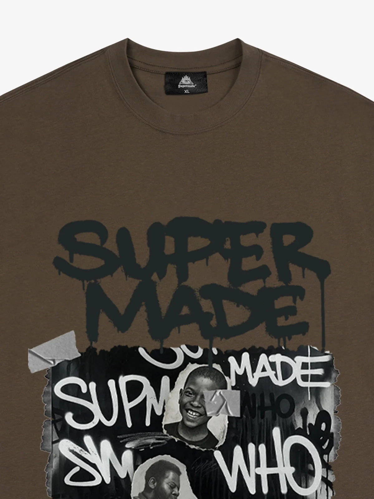 Streetwear Graffiti Character Collage Graphic T-Shirt - Image 14