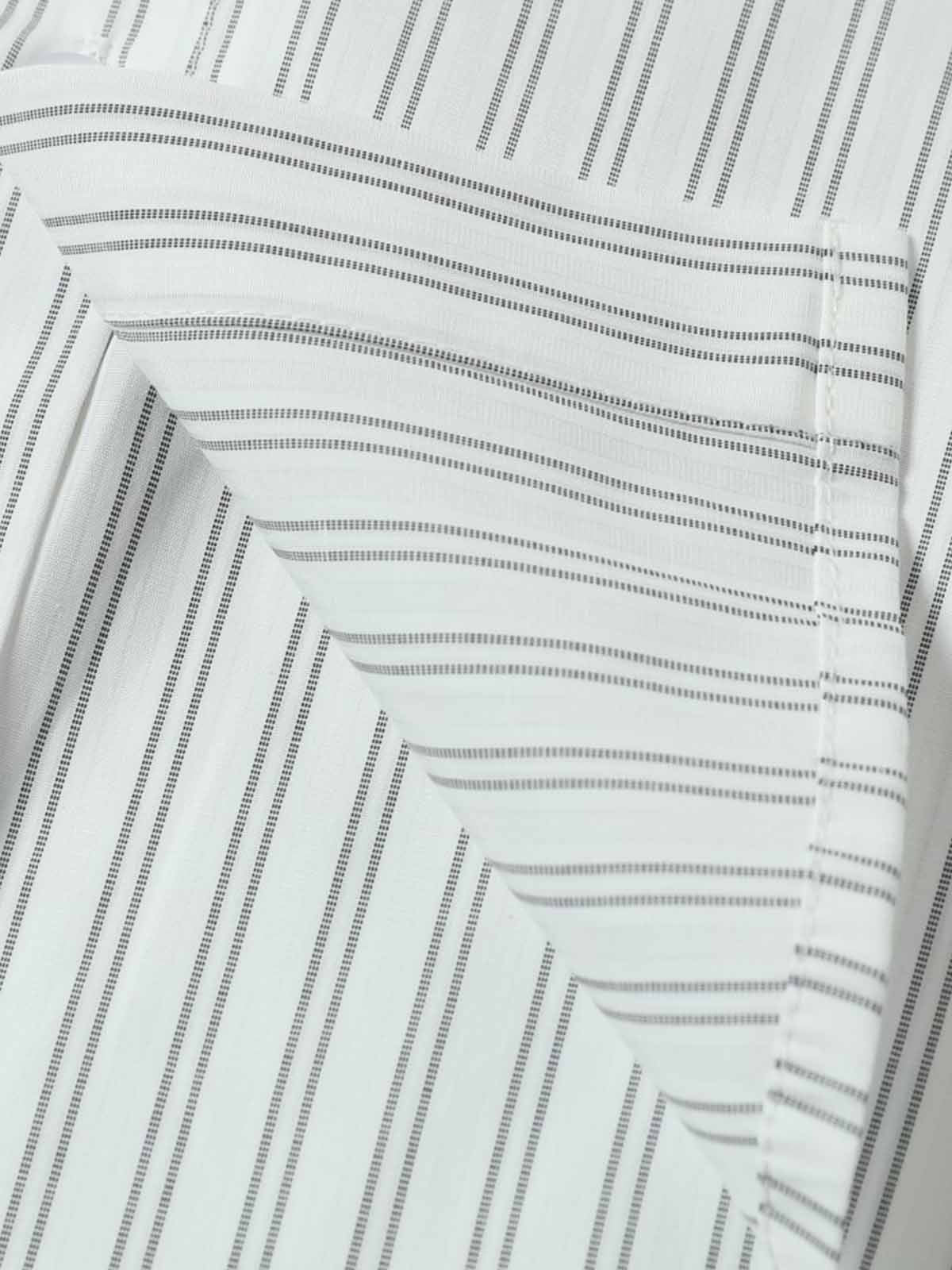 Striped Puppy Graphic Cotton Linen Shirt - Image 6