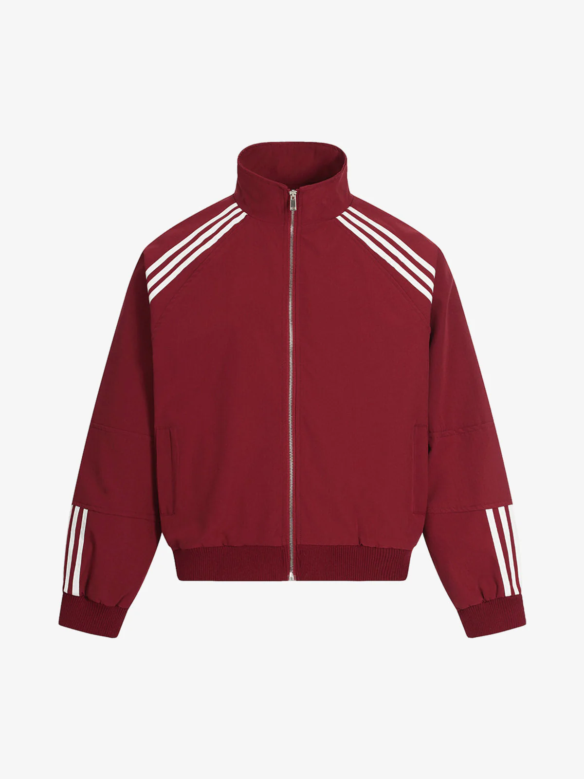 Striped Zip-Up Track Jacket and Wide-Leg Track Pants Set - Image 10