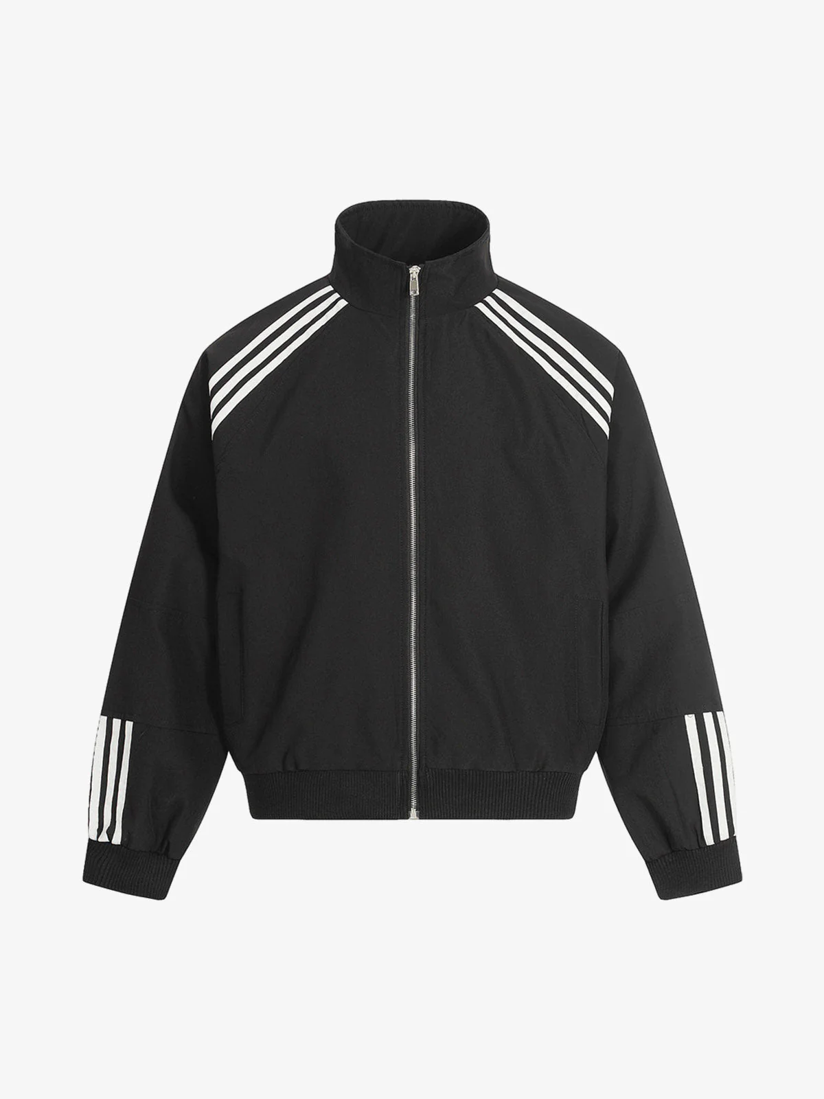 Striped Zip-Up Track Jacket and Wide-Leg Track Pants Set - Image 9