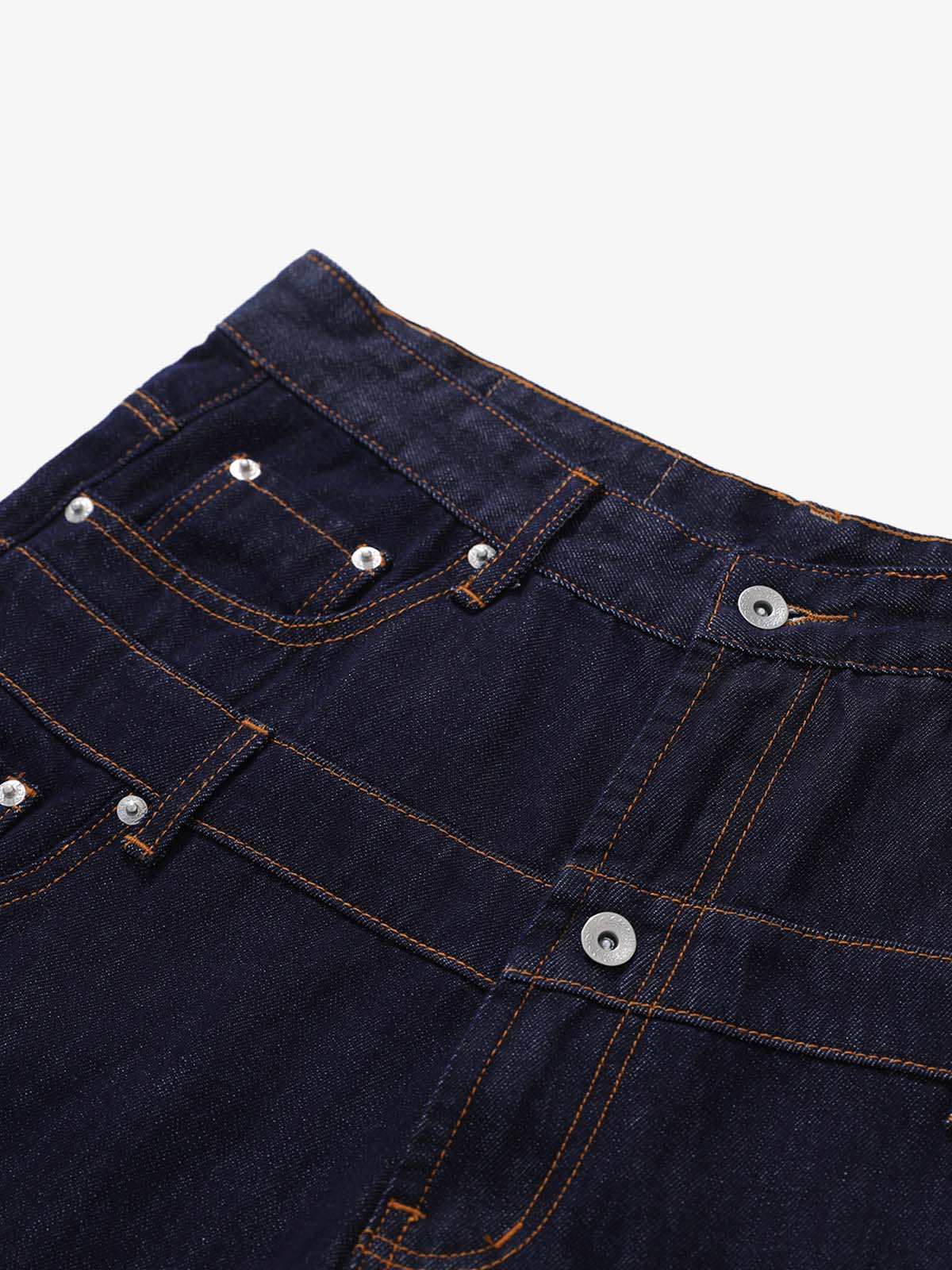Studded Double-Waist Wide-Leg Jorts - Image 4