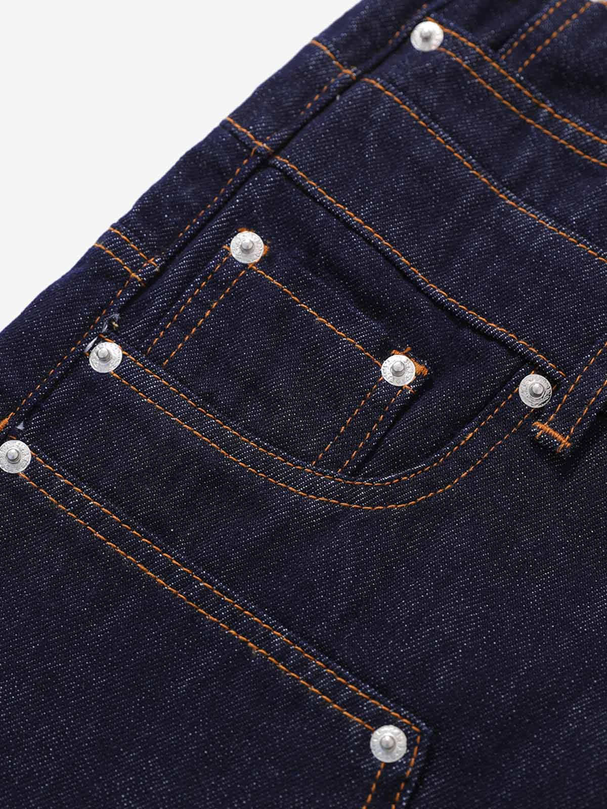 Studded Double-Waist Wide-Leg Jorts - Image 5