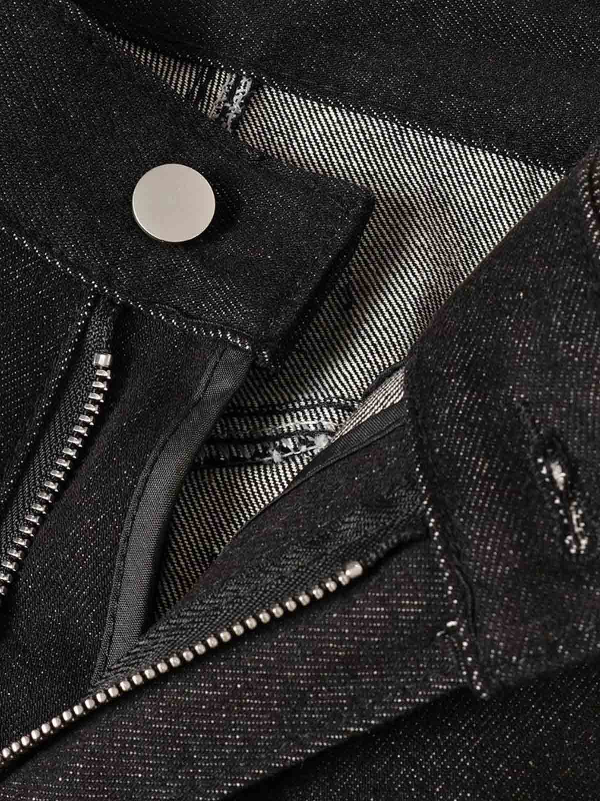 Studded Pleat Wide Leg Denim Jeans - 2606 - Image 9