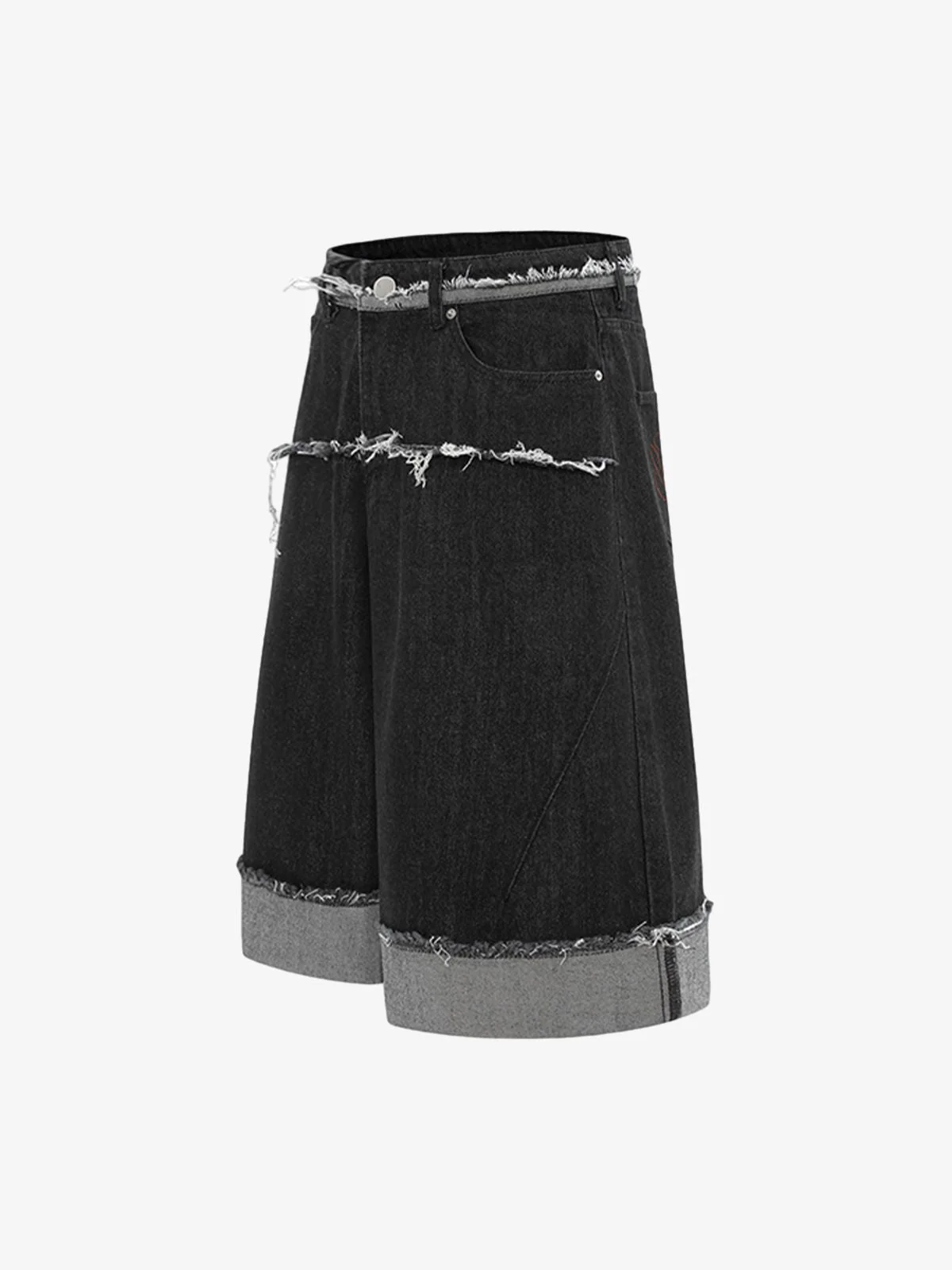 Cleanfit Raw Edge Denim Short - 2483 - Image 2