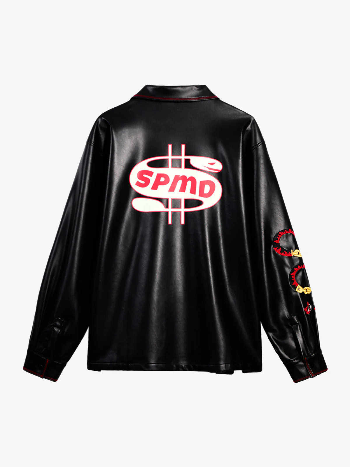 Original Embroidered Leather Shirt - Image 15