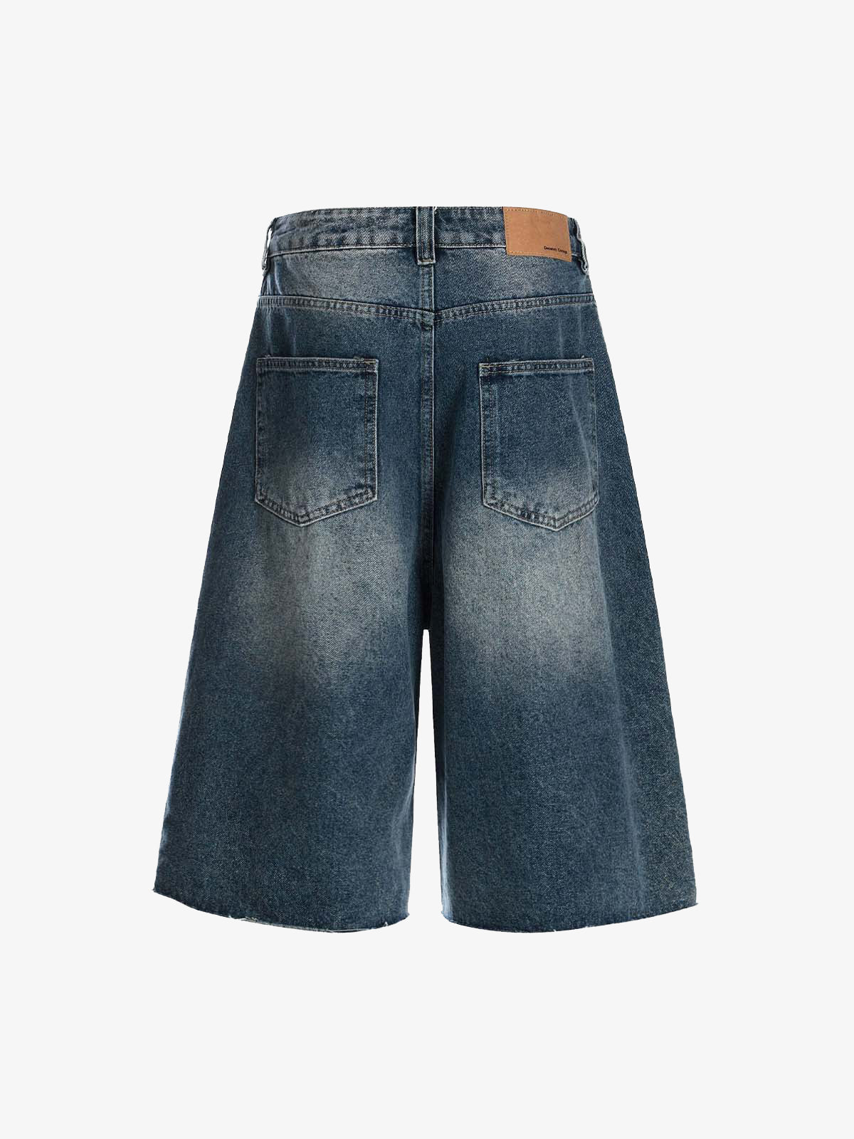 Washed Studded Denim Jorts - Image 2