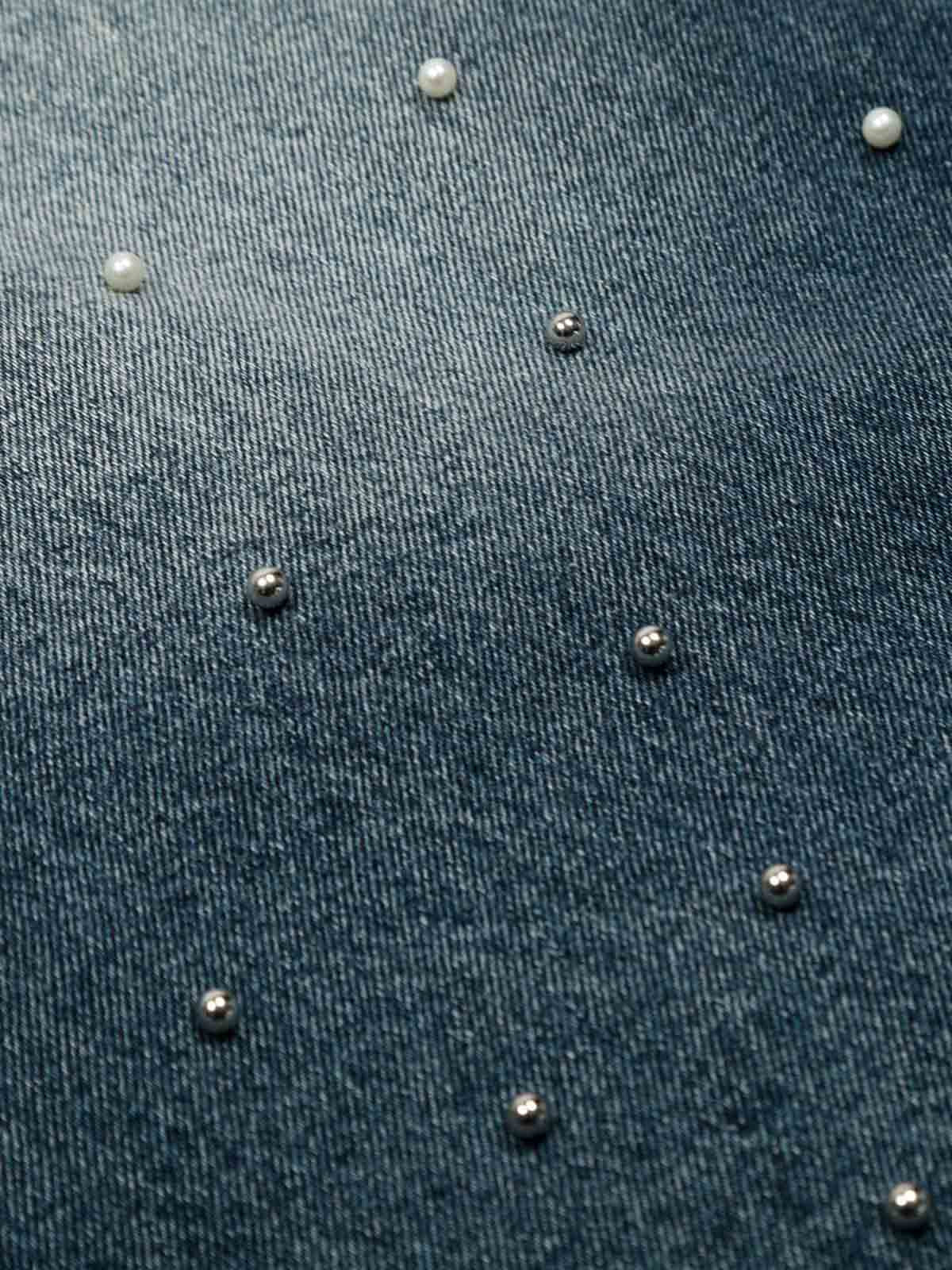 Washed Studded Denim Jorts - Image 5