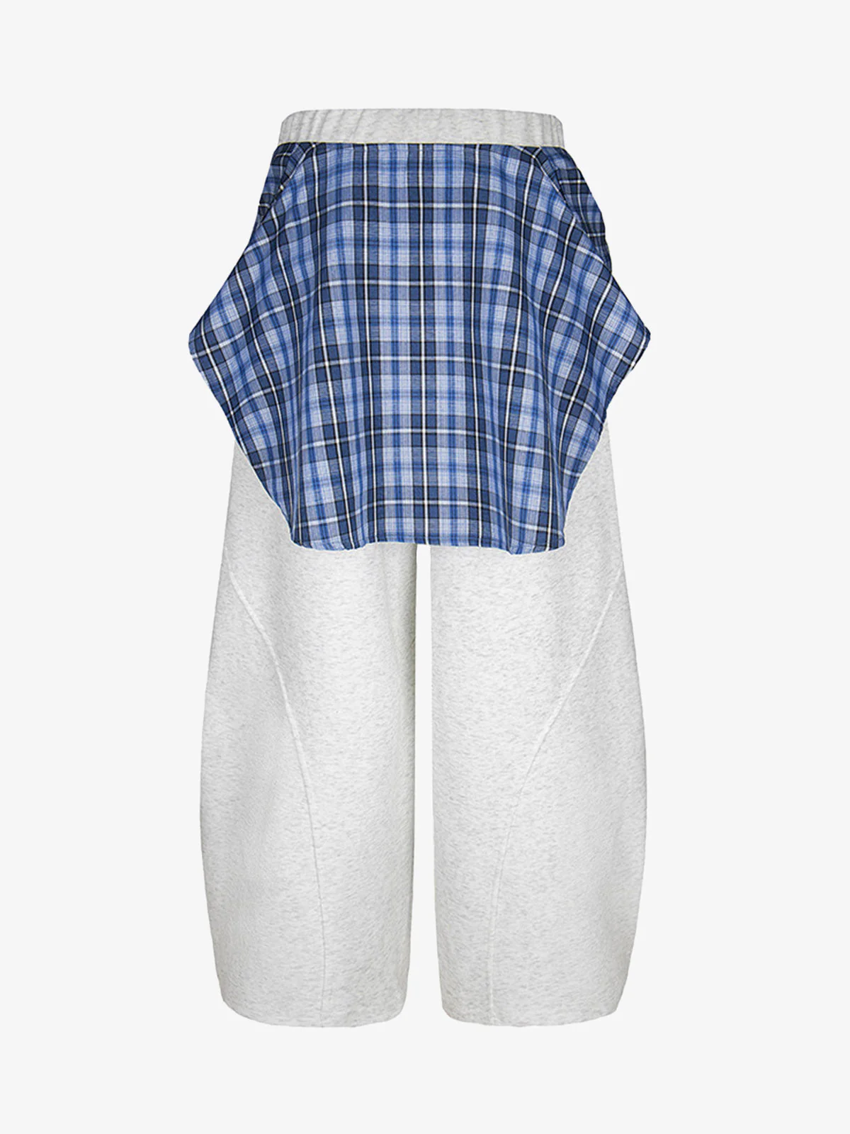 Plaid Belt Barrel Pants - Image 8