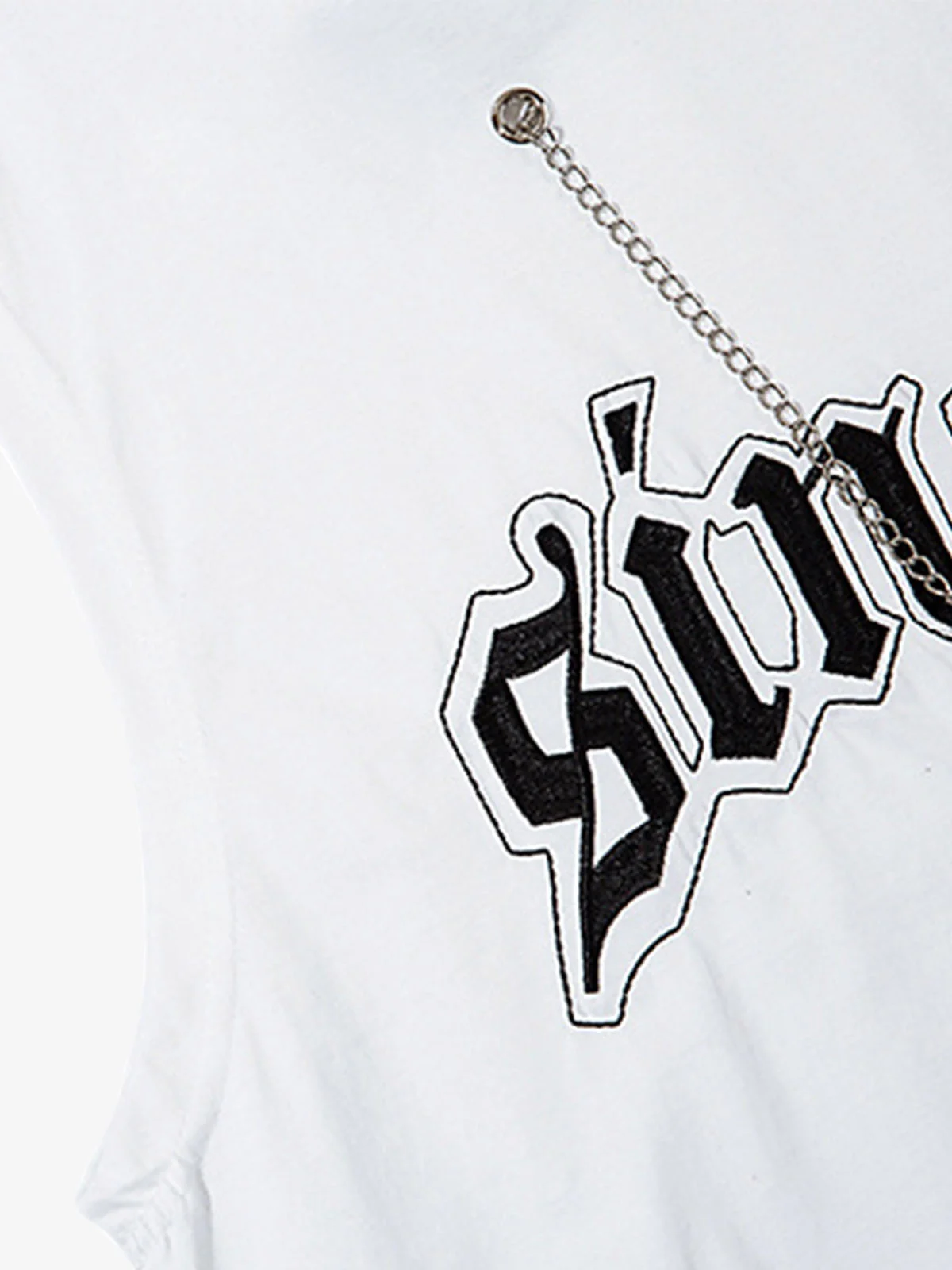 Graphic Letter Chain Vest - Image 6