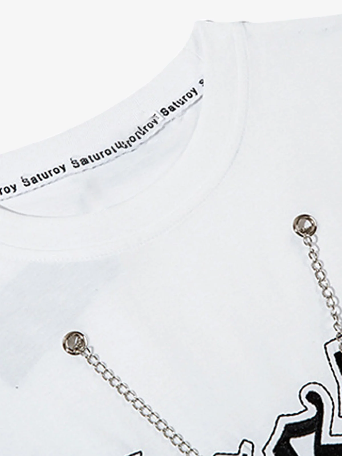 Graphic Letter Chain Vest - Image 8
