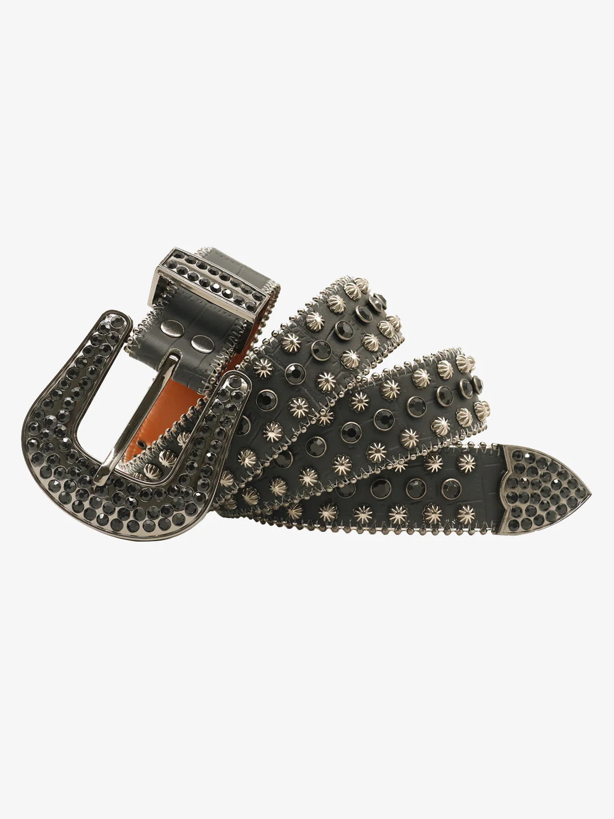 Street Rhinestone Studded Belt - Image 2