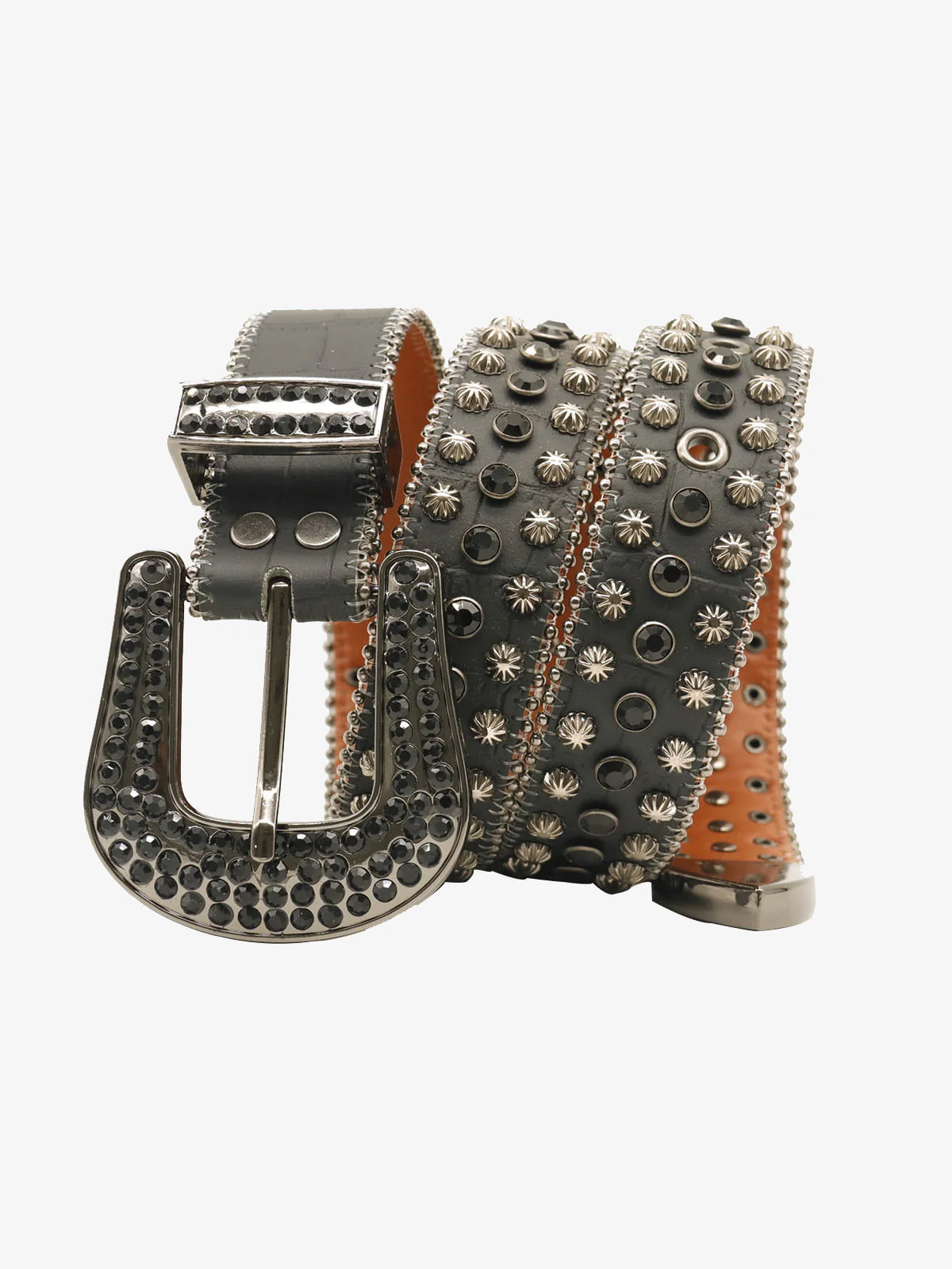 Street Rhinestone Studded Belt - Image 3