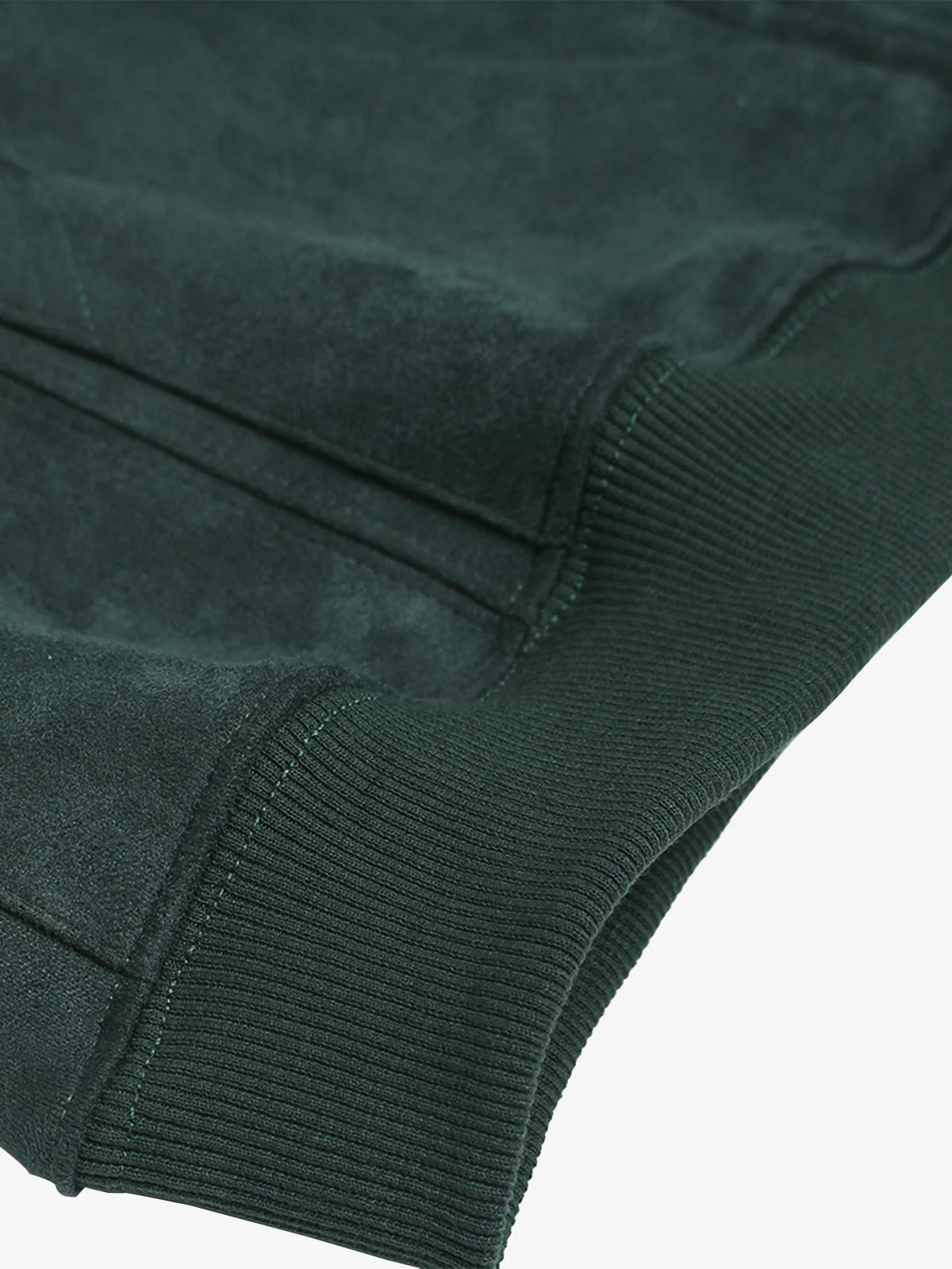Suede Letter Embroidered Cropped Zip-Up Hoodie - Image 11