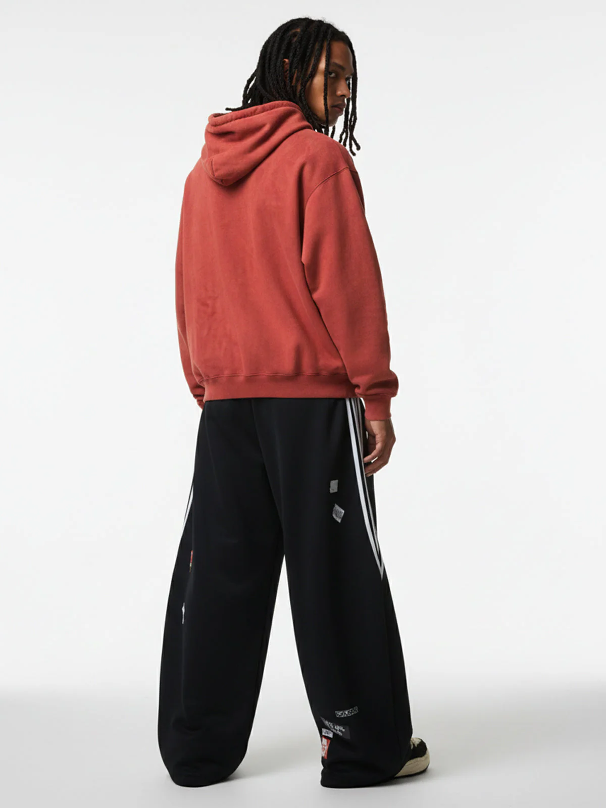 Suede Letter Embroidered Cropped Zip-Up Hoodie - Image 5
