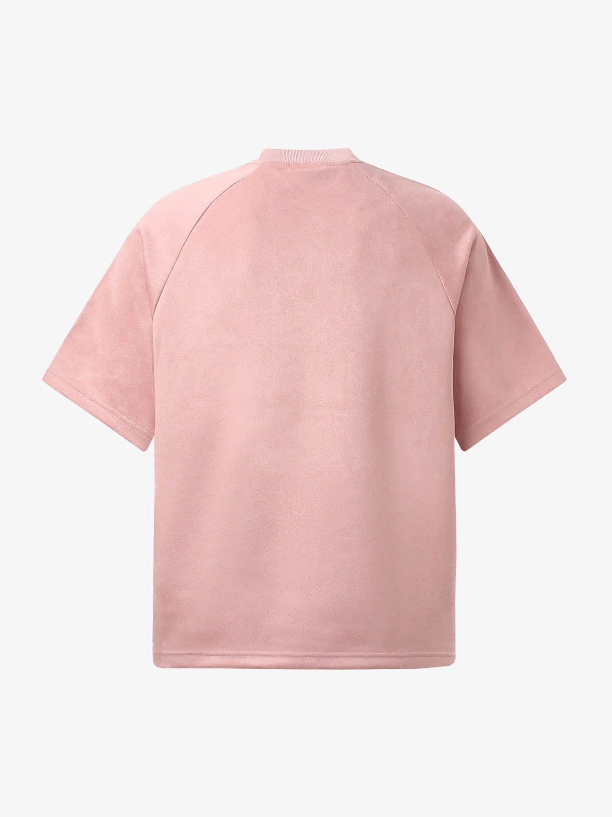 Suede Panel Embroidered Logo Short Sleeve T-Shirt - Image 8