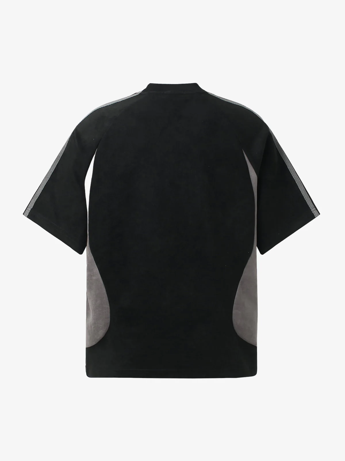 Suede Panel SUPERMADE Embroidered Short Sleeve T-Shirt - 2616 - Image 7