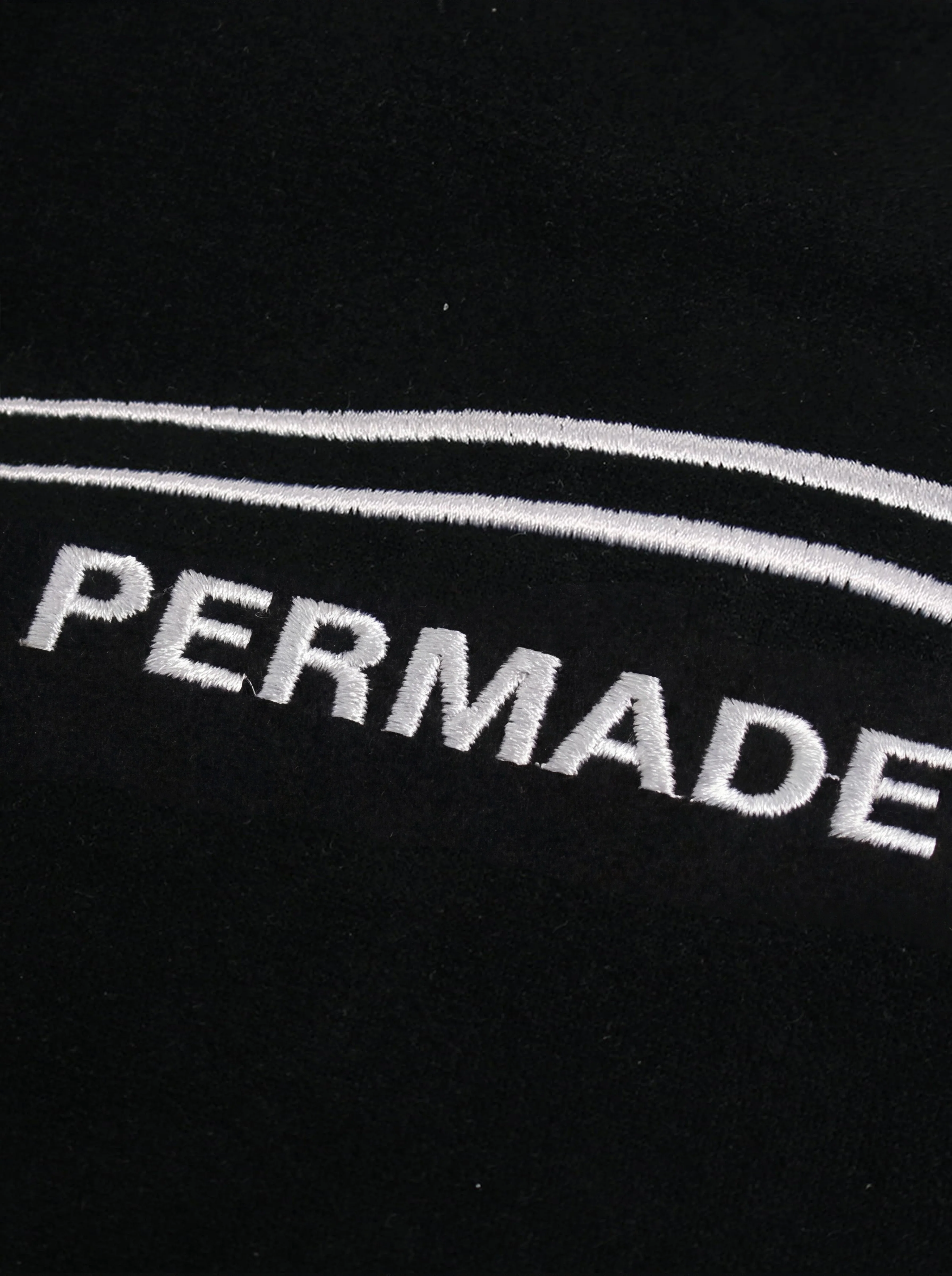 Suede Panel SUPERMADE Embroidered Short Sleeve T-Shirt - 2616 - Image 9