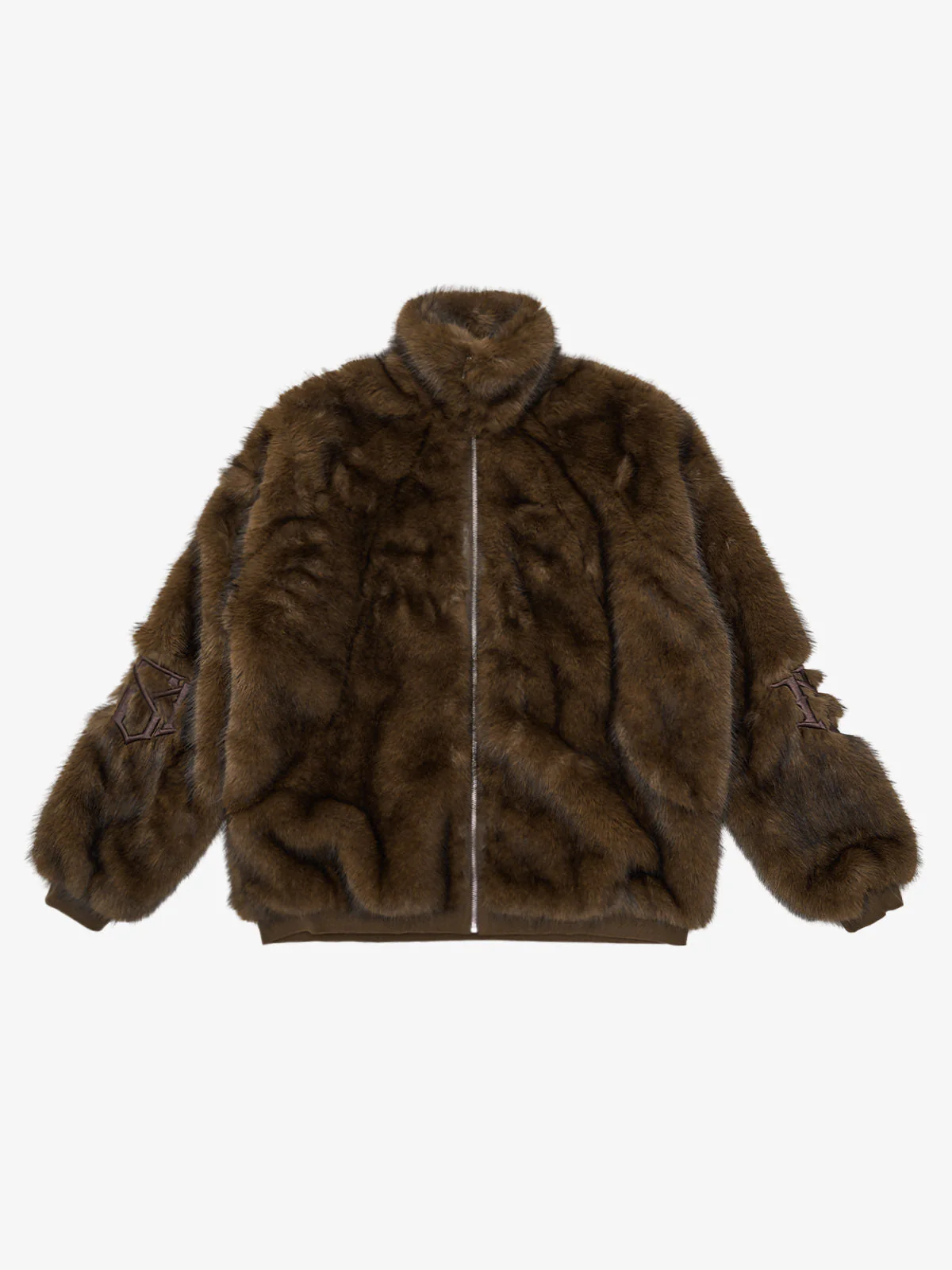 Supermade Embroidered Fur Jacket - 2486