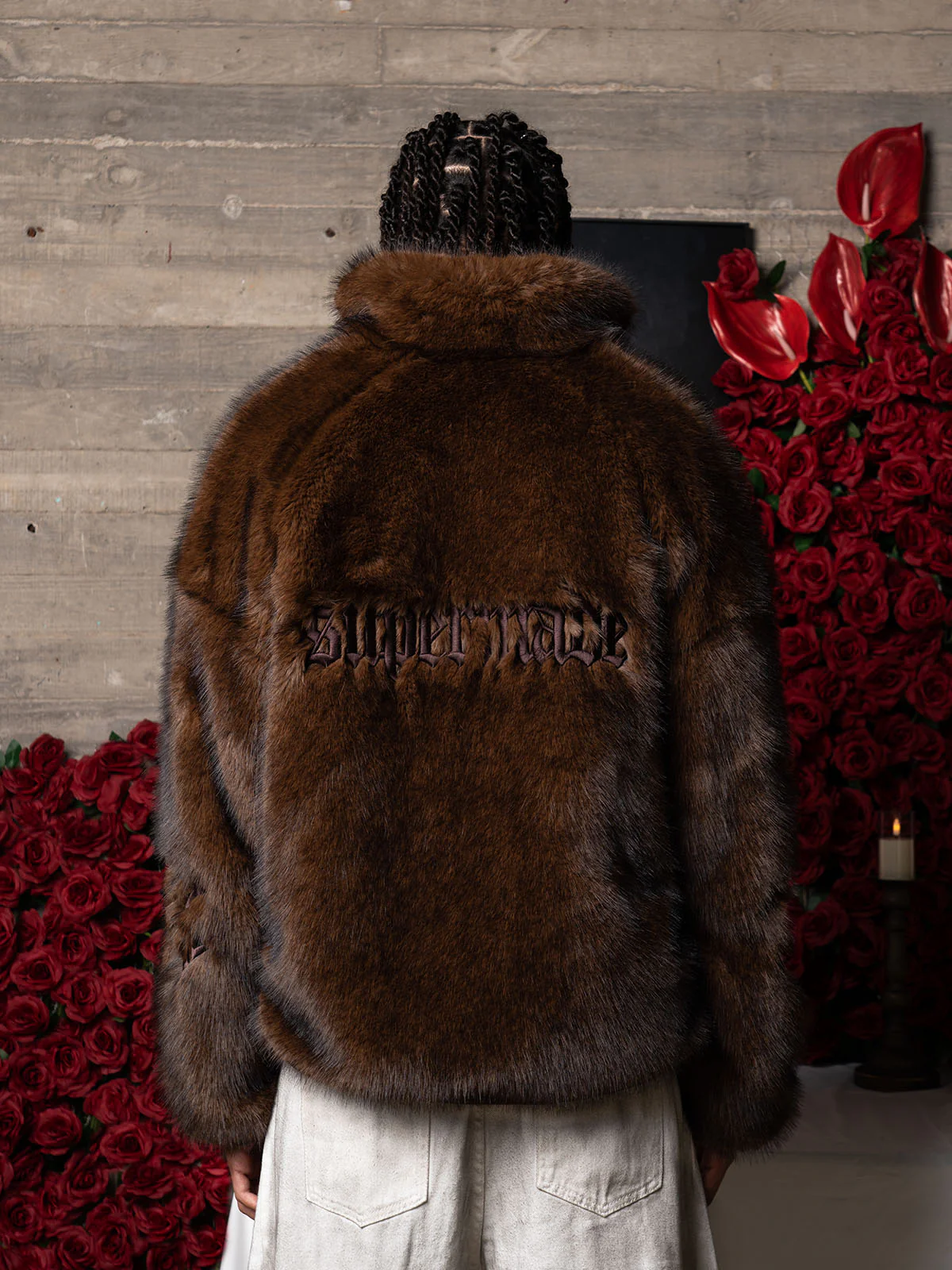 Supermade Embroidered Fur Jacket - 2486 - Image 3