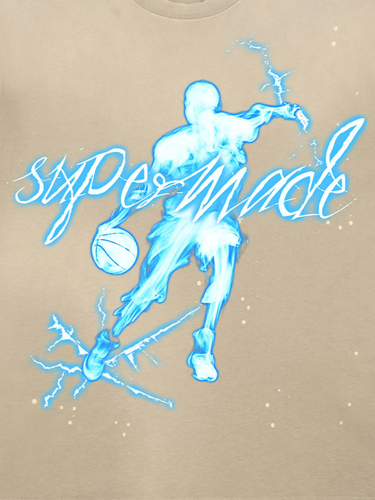 Supermade Energy Burst Basketball Electric Graphic T-Shirt - Image 10