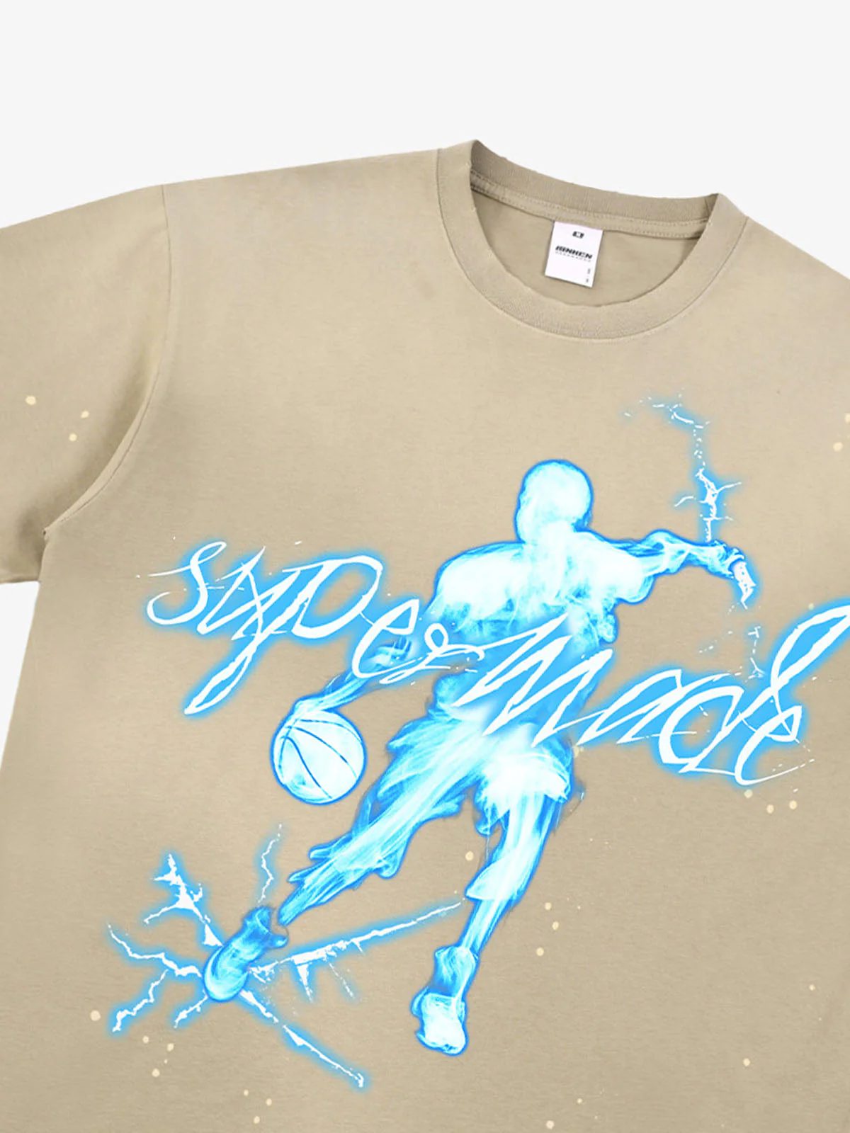 Supermade Energy Burst Basketball Electric Graphic T-Shirt - Image 11