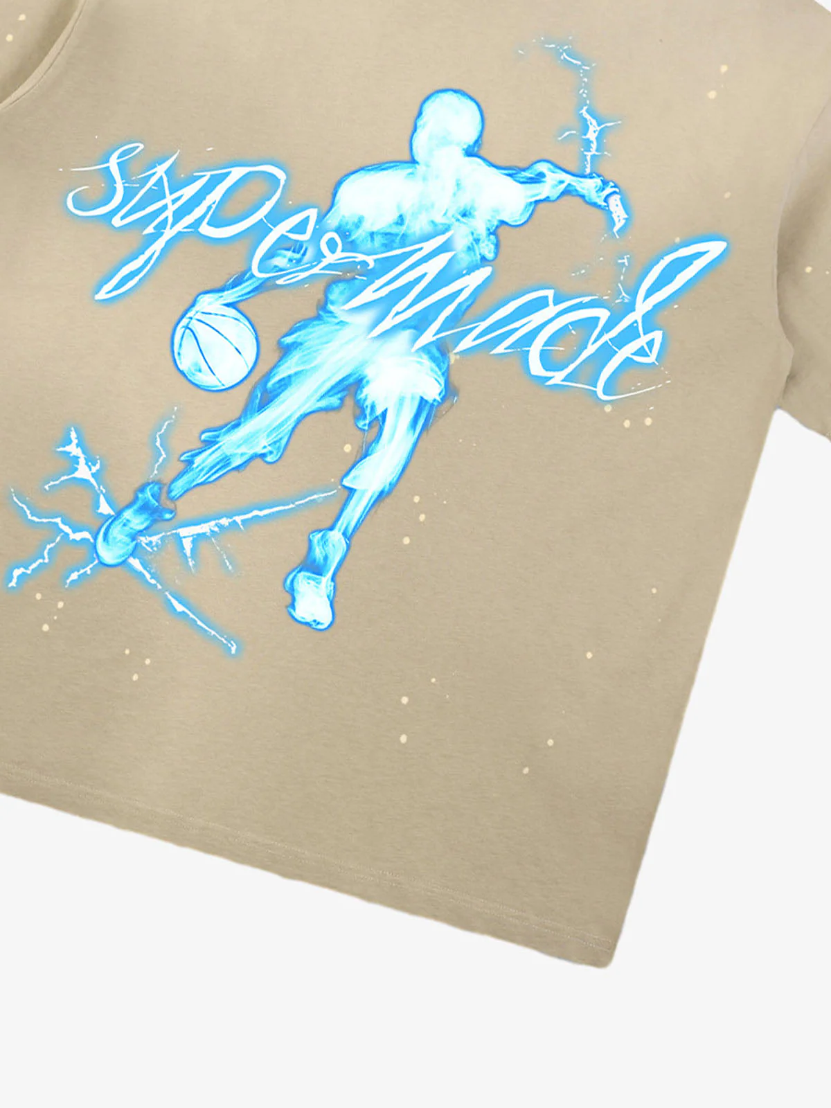 Supermade Energy Burst Basketball Electric Graphic T-Shirt - Image 12