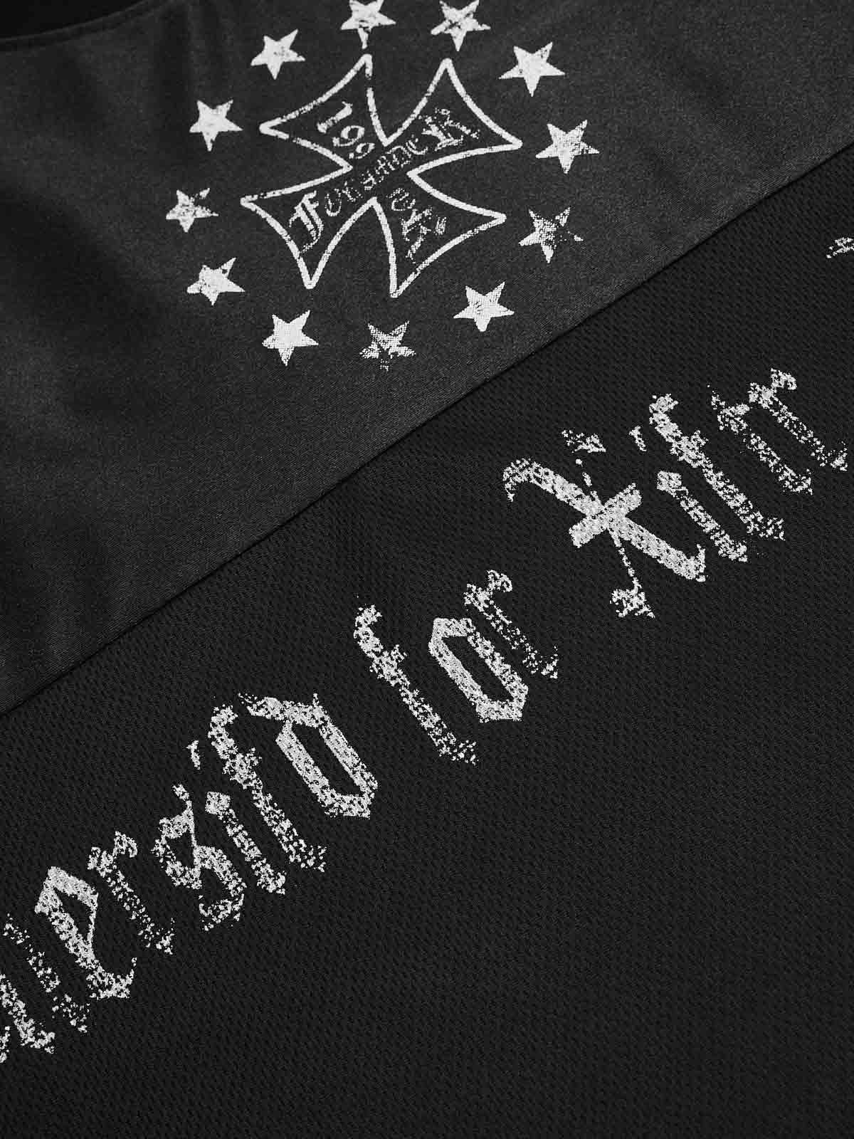 Supermade Gothic Chrome Mixed-Media Retro Jersey - Image 11