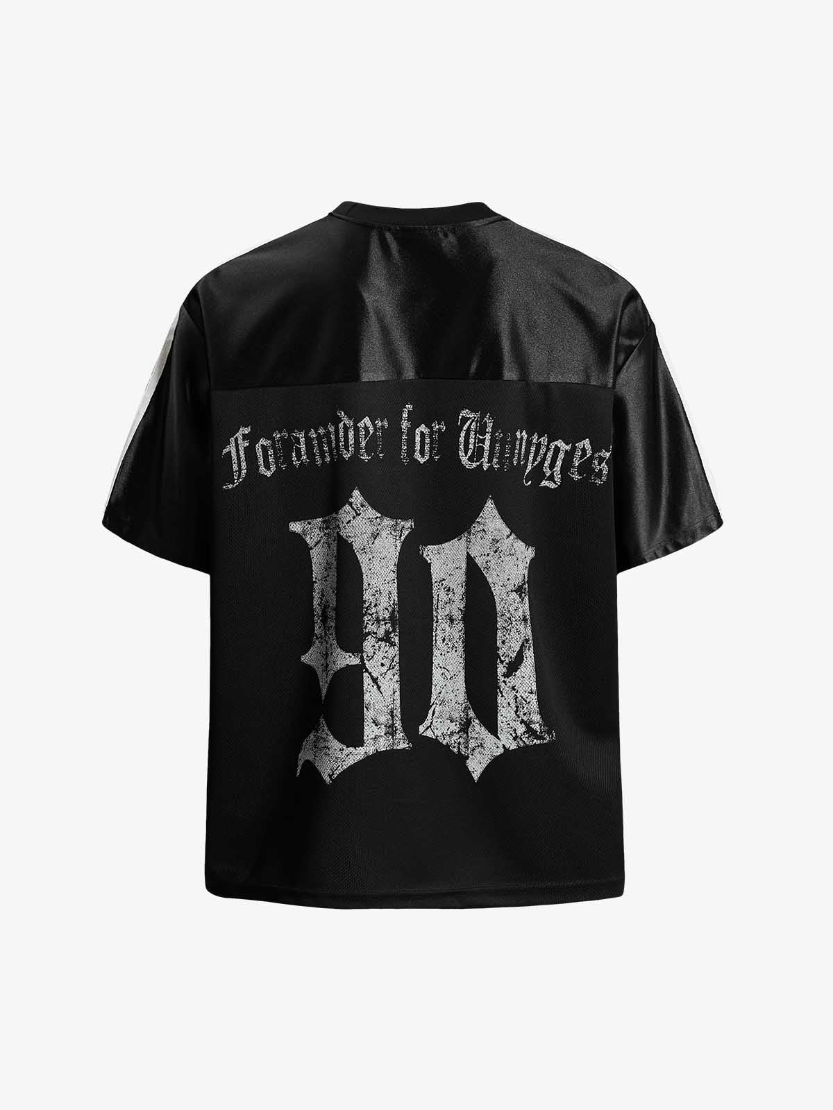 Supermade Gothic Chrome Mixed-Media Retro Jersey - Image 6