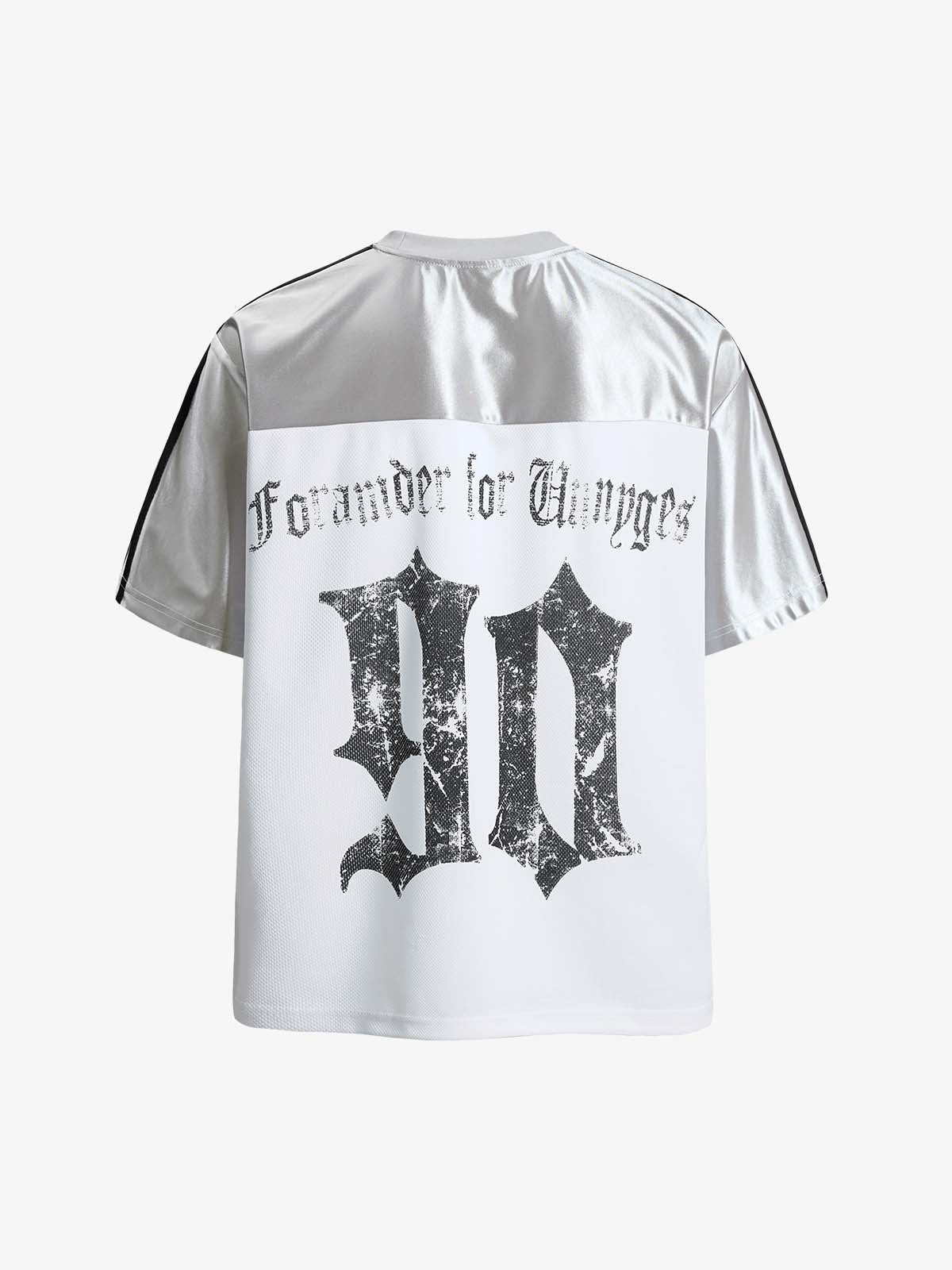 Supermade Gothic Chrome Mixed-Media Retro Jersey - Image 7