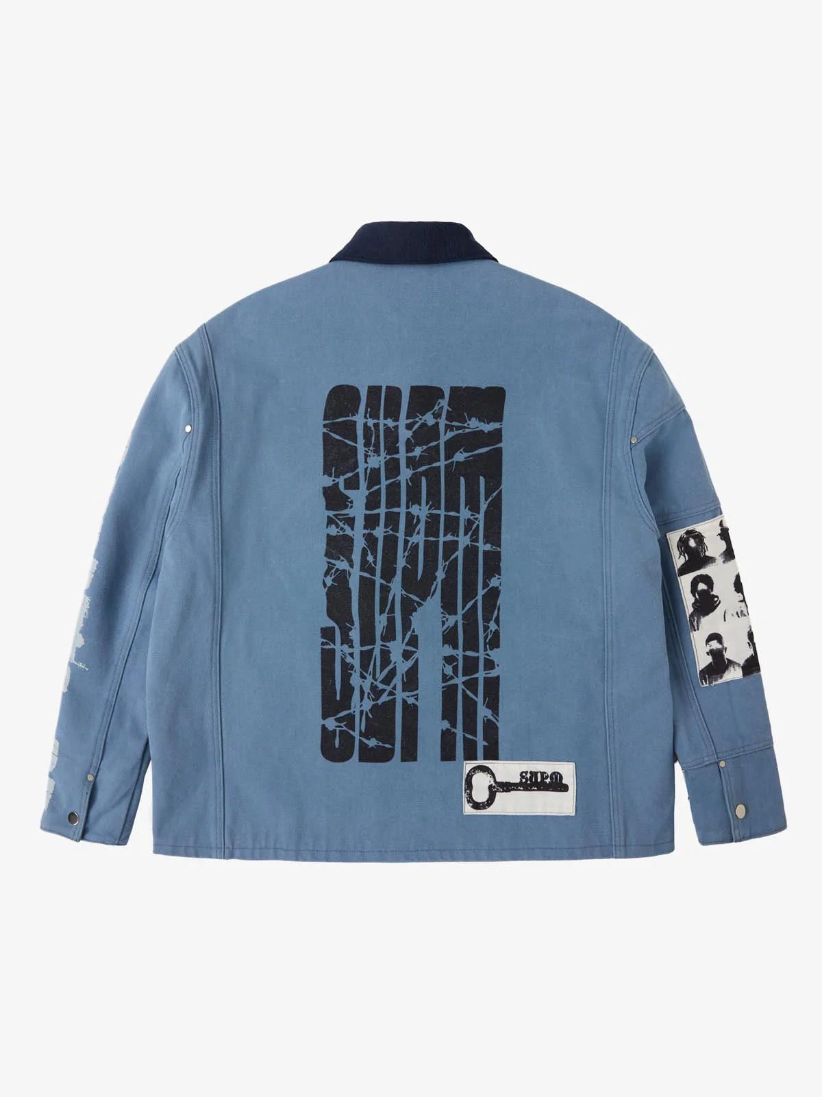 Supermade Multi-Element Appliqué Patchwork Denim Suit - 2593 - Image 22