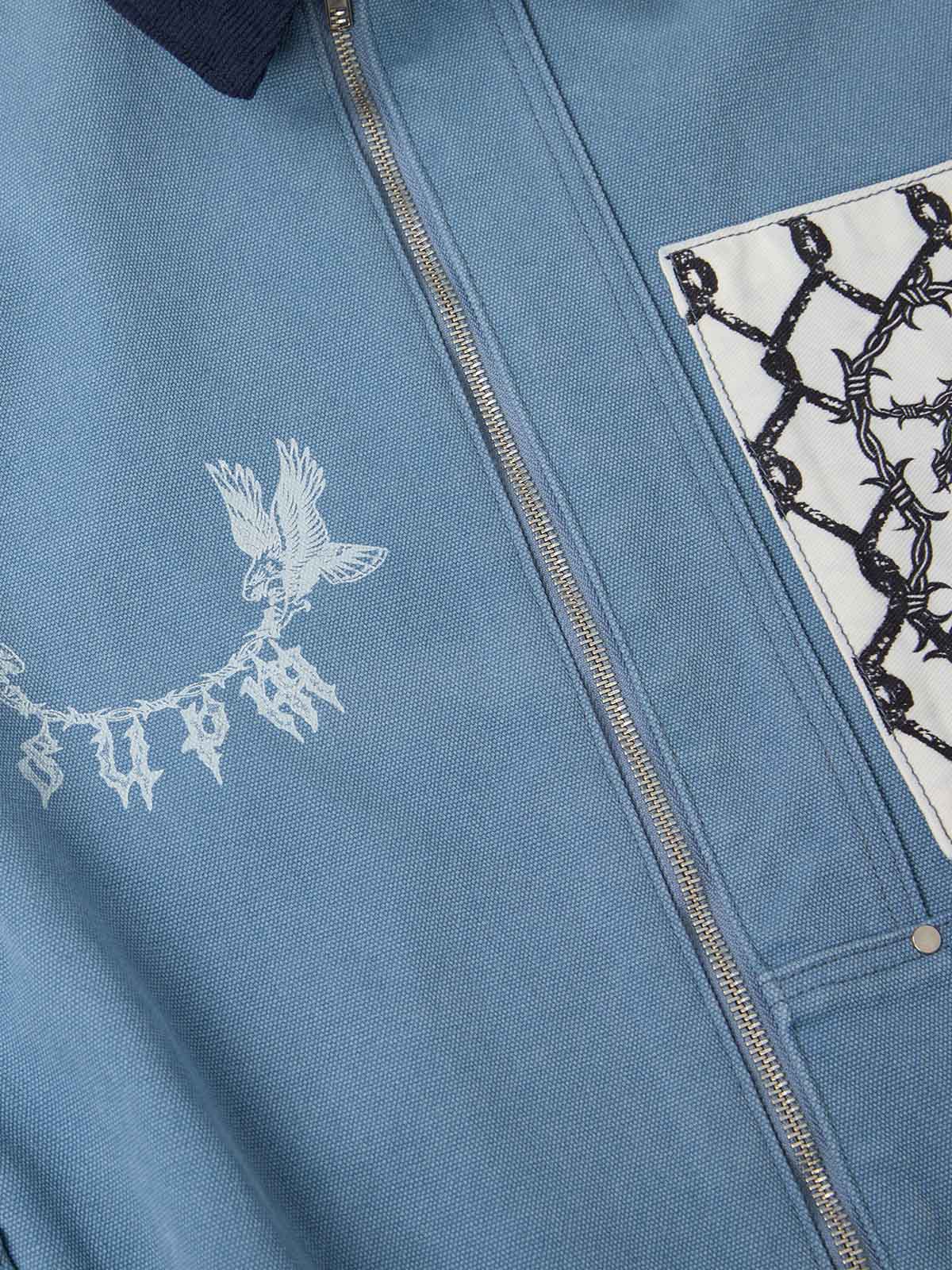 Supermade Multi-Element Appliqué Patchwork Denim Suit - 2593 - Image 24