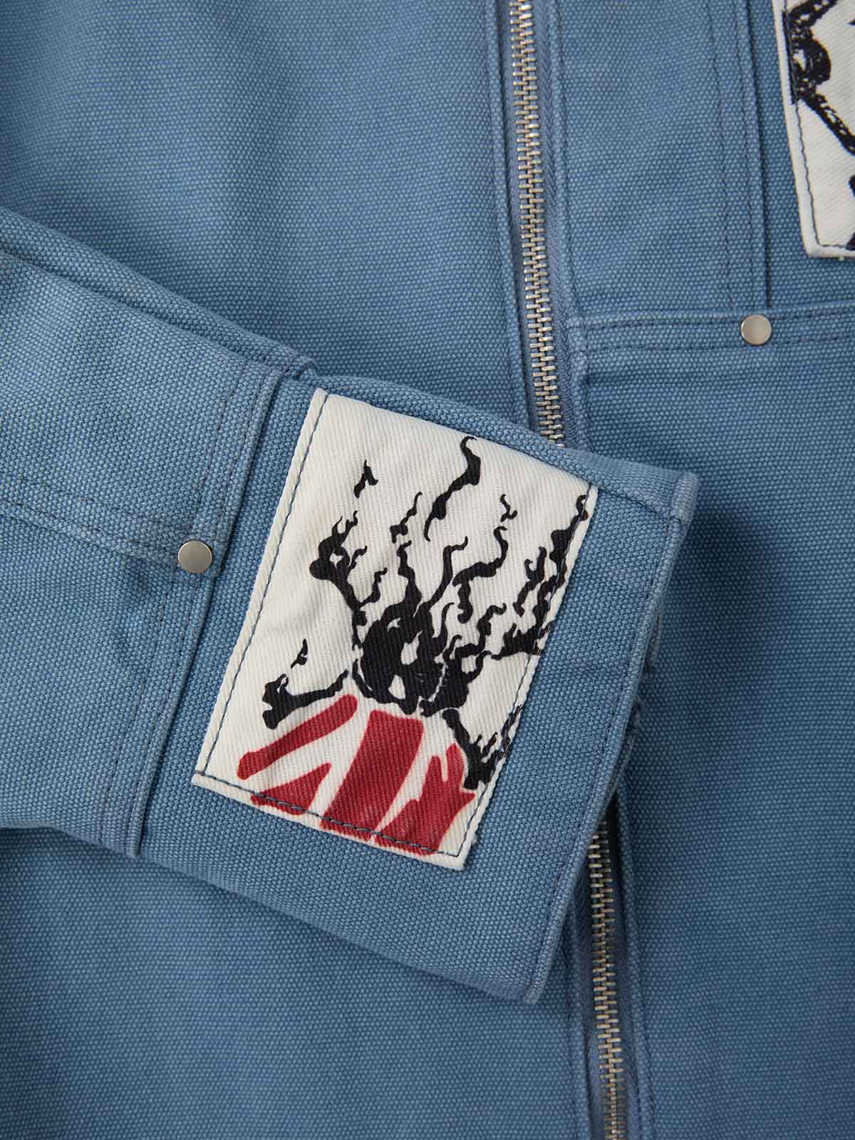 Supermade Multi-Element Appliqué Patchwork Denim Suit - 2593 - Image 27