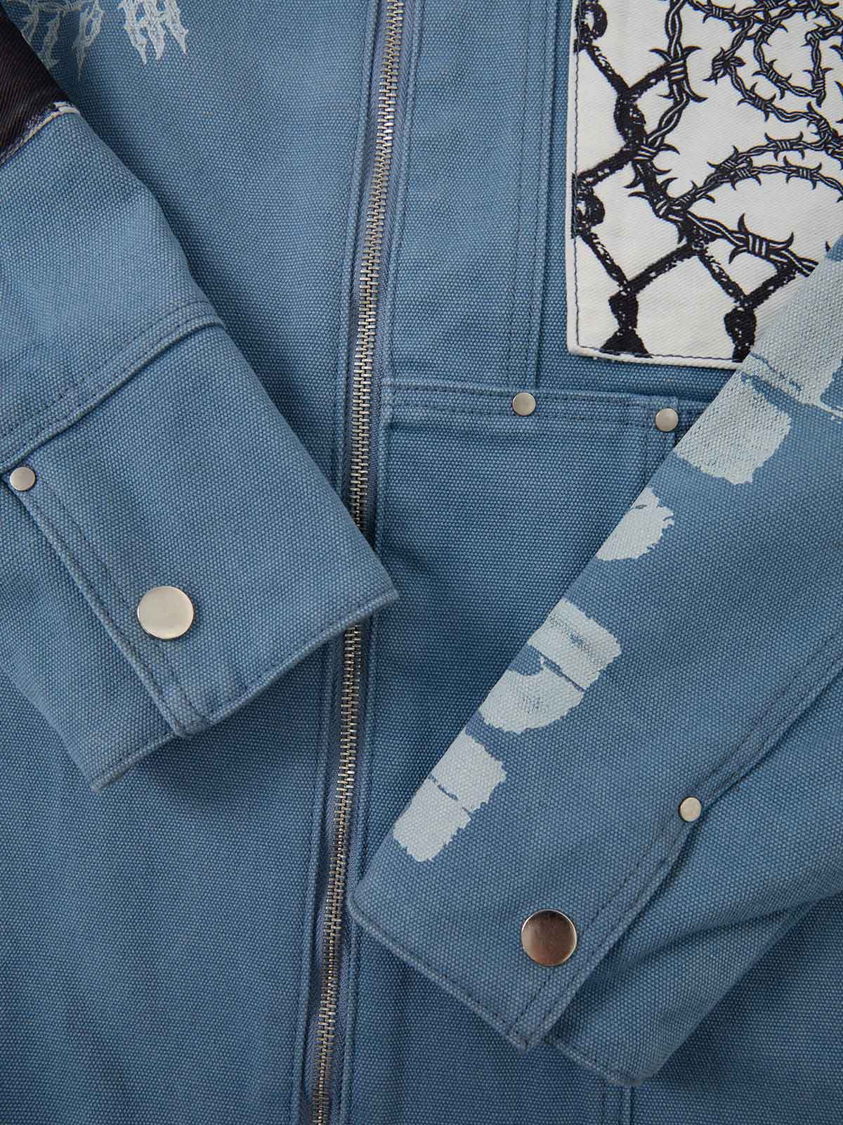 Supermade Multi-Element Appliqué Patchwork Denim Suit - 2593 - Image 28