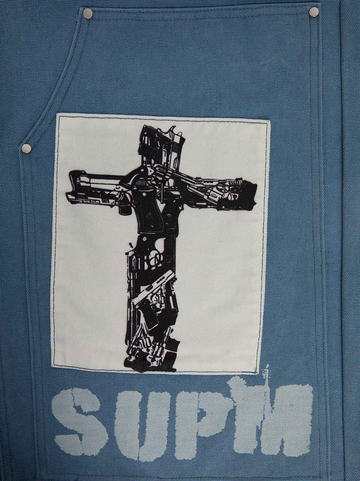 Supermade Multi-Element Appliqué Patchwork Denim Suit - 2593 - Image 32